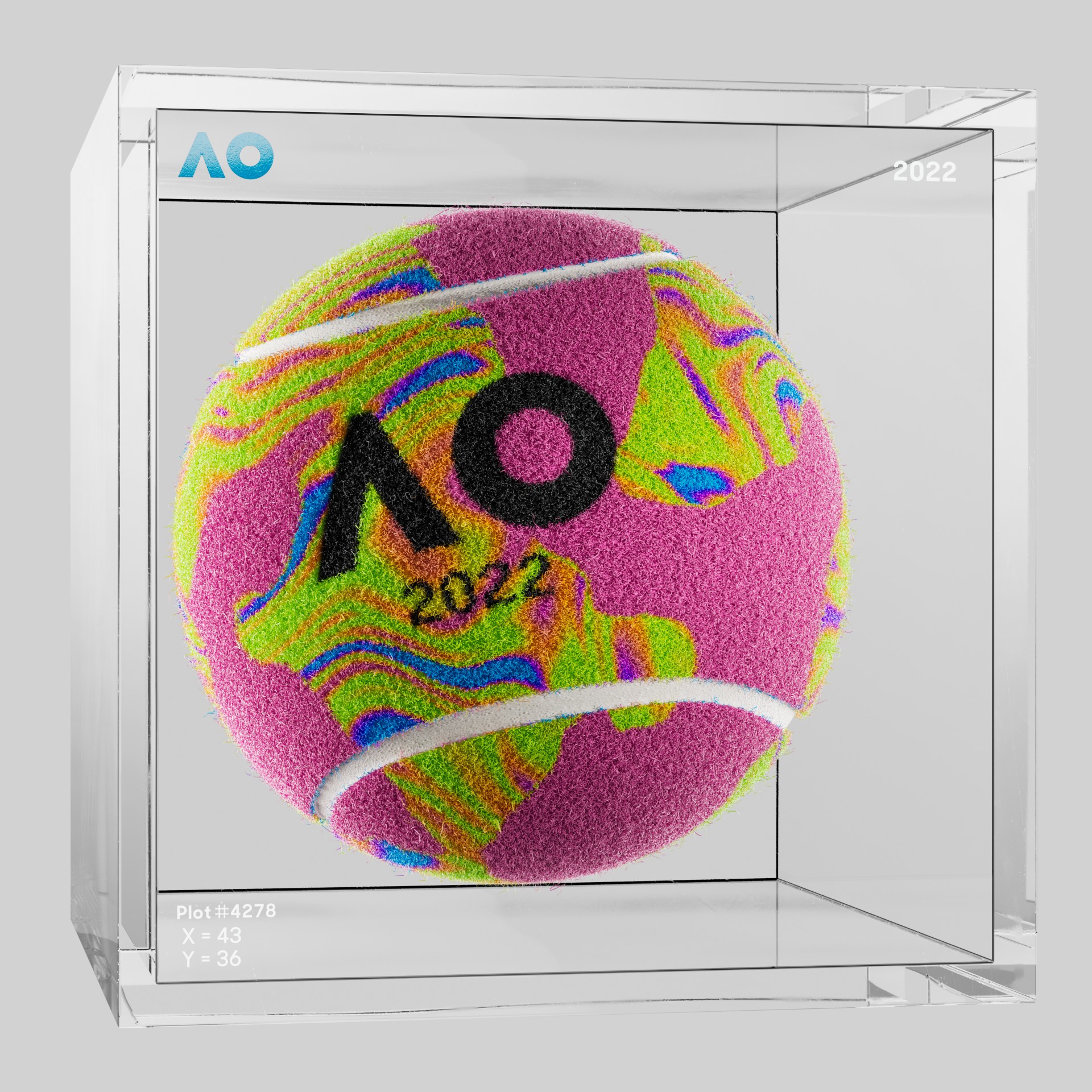 The Australian Open - The Australian Open Art Ball - AO Art Ball #1 - NFT # 1