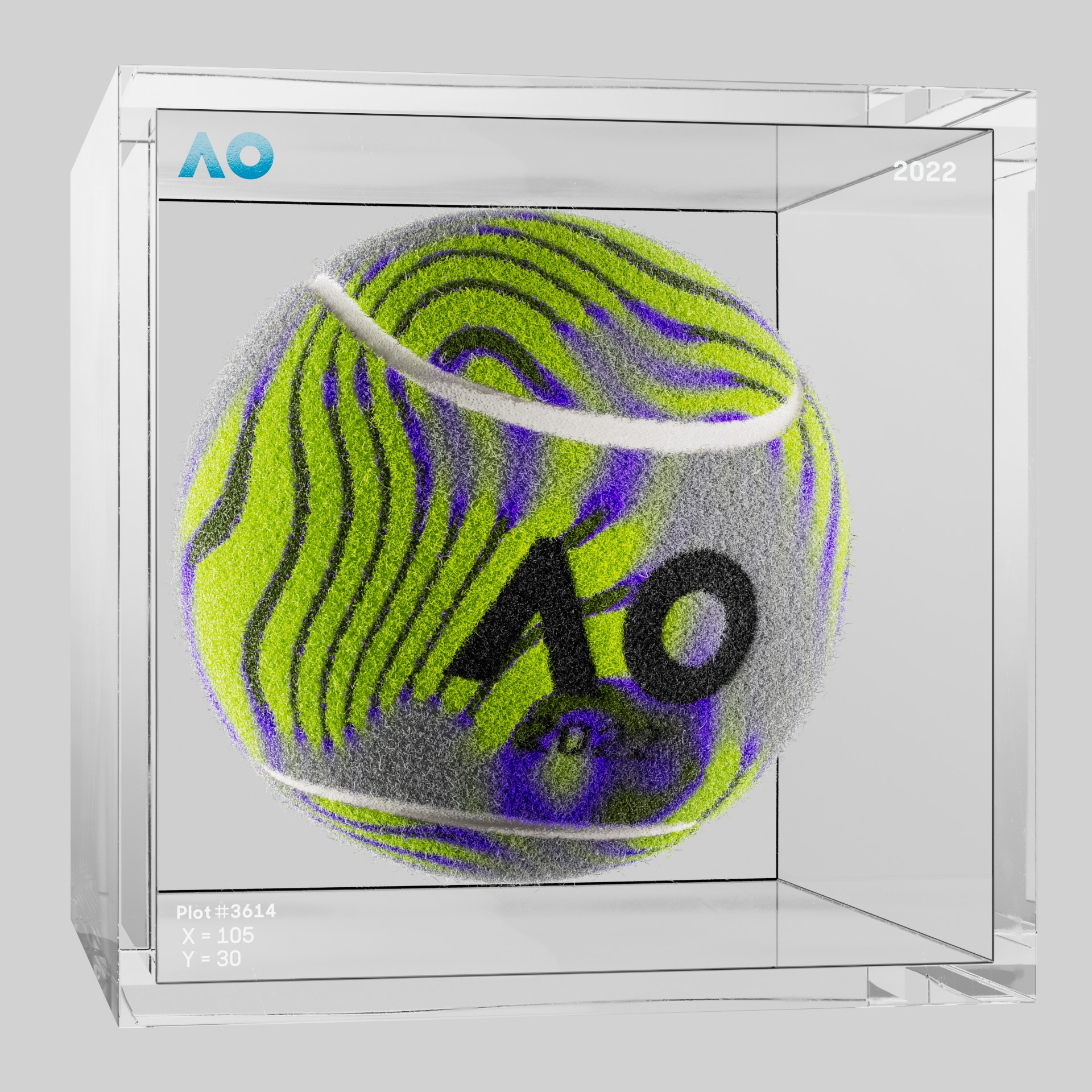 The Australian Open - The Australian Open Art Ball - AO Art Ball #10 - NFT # 10