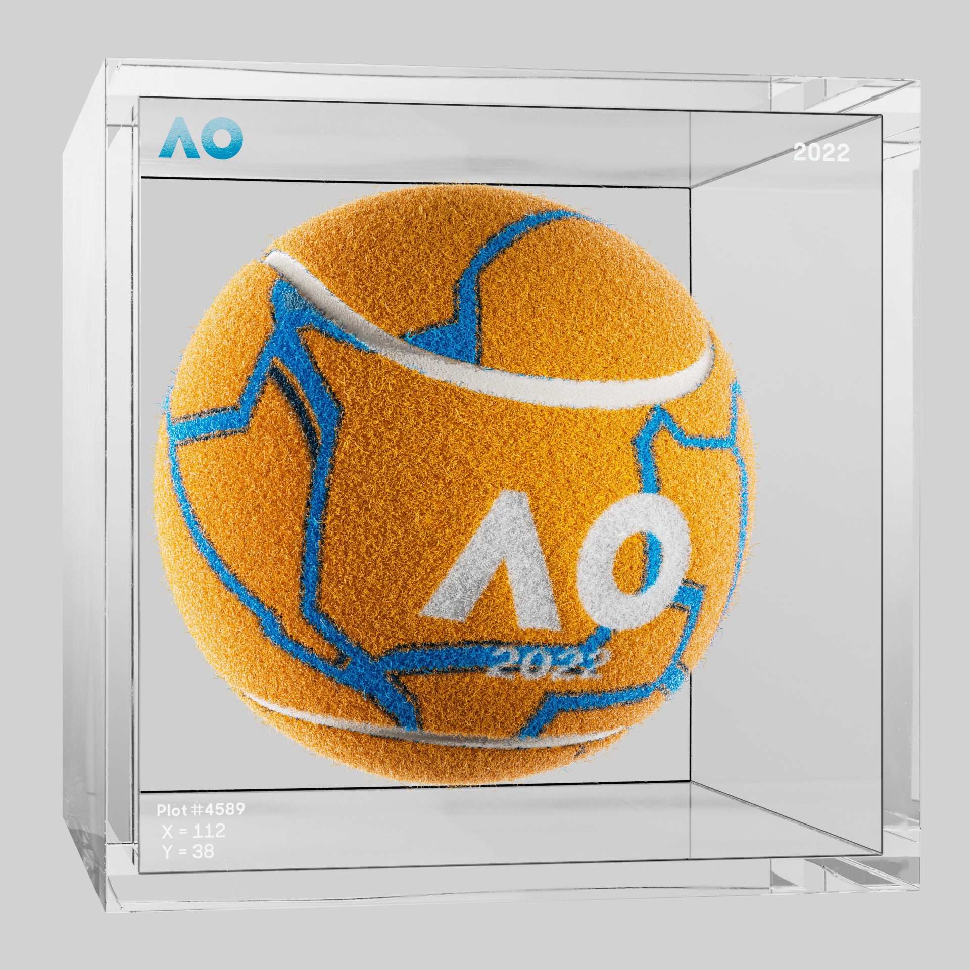 The Australian Open - The Australian Open Art Ball - AO Art Ball #100 - NFT # 100