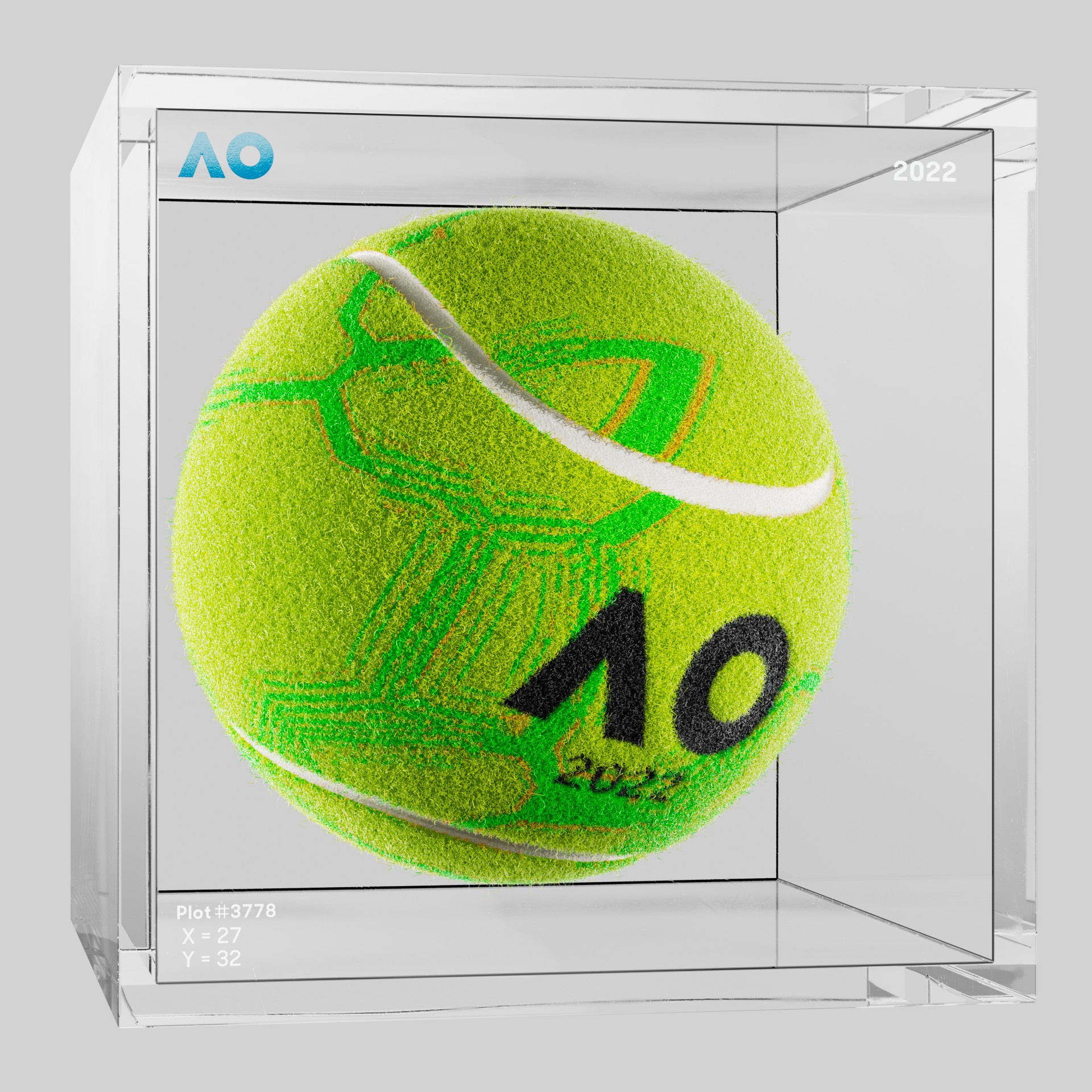 The Australian Open - The Australian Open Art Ball - AO Art Ball #1000 - NFT # 1000