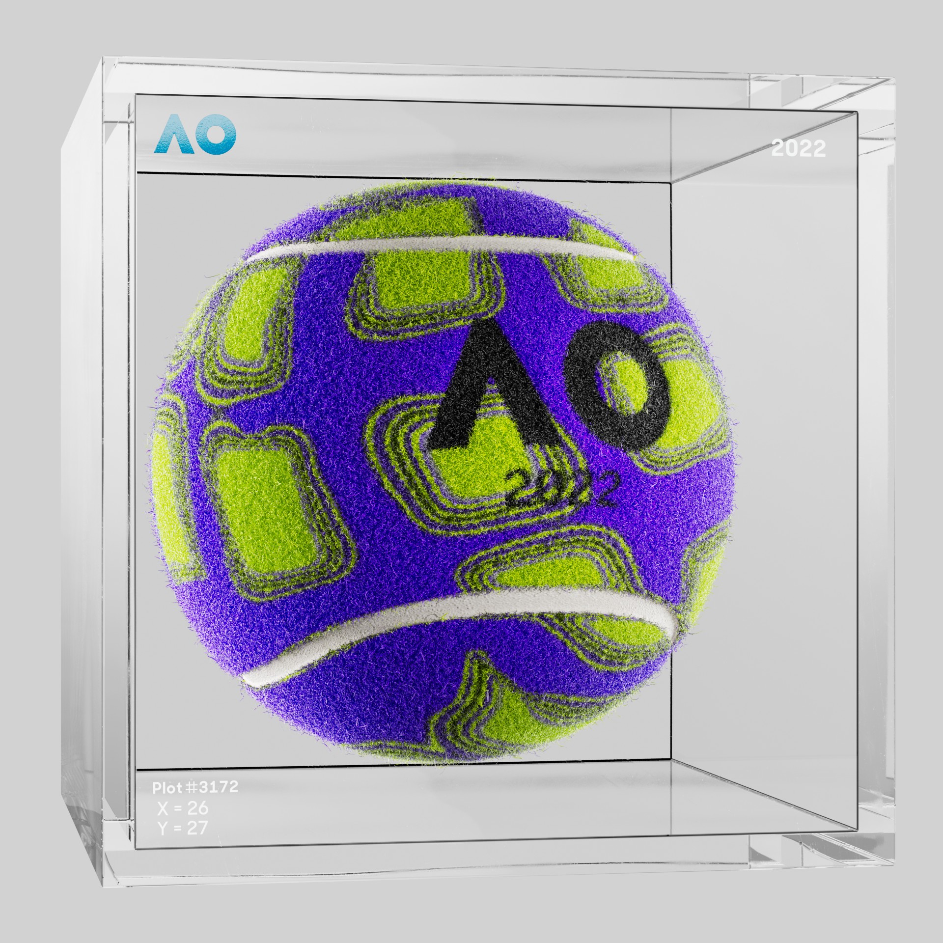 The Australian Open - The Australian Open Art Ball - AO Art Ball #1002 - NFT # 1002