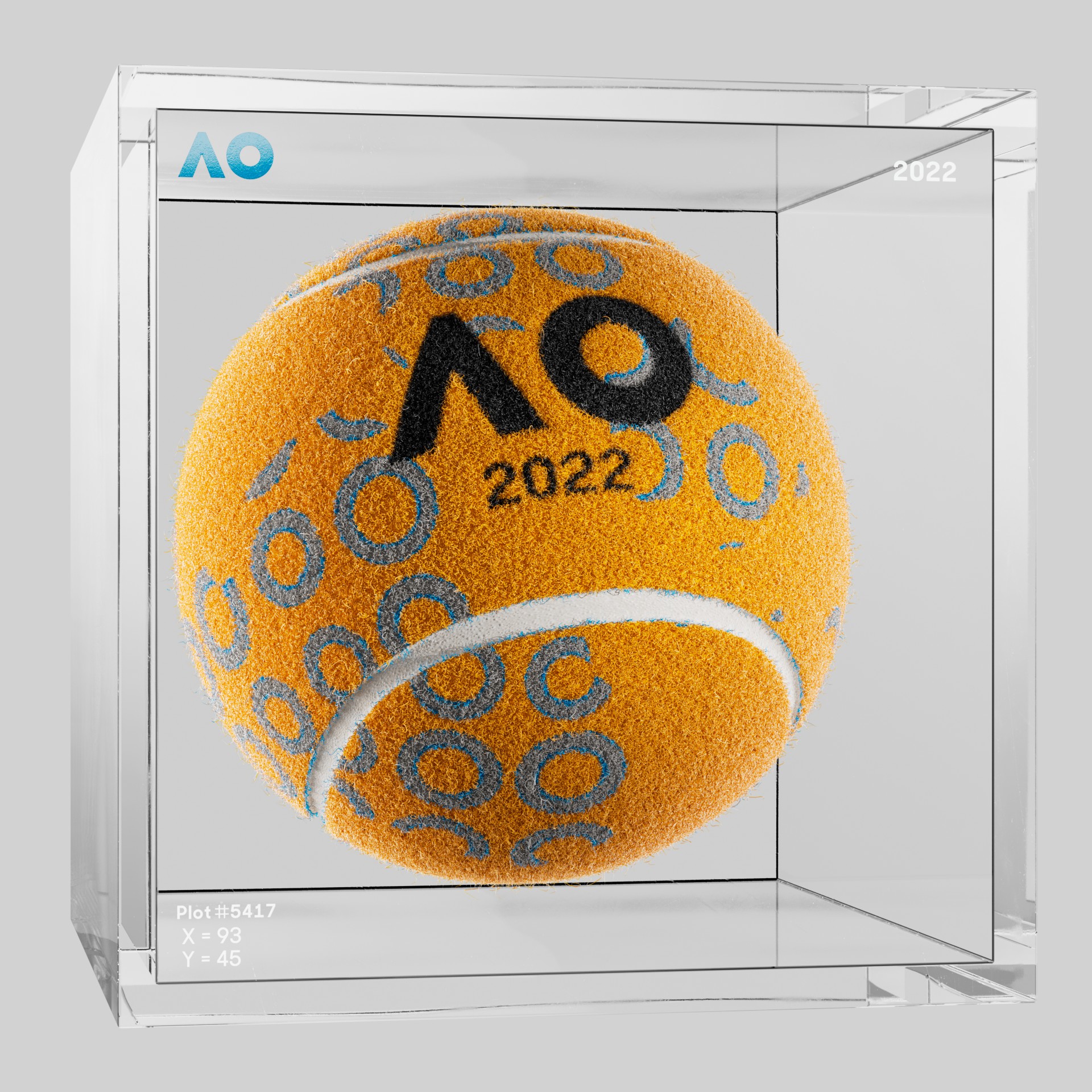 The Australian Open - The Australian Open Art Ball - AO Art Ball #1004 - NFT # 1004