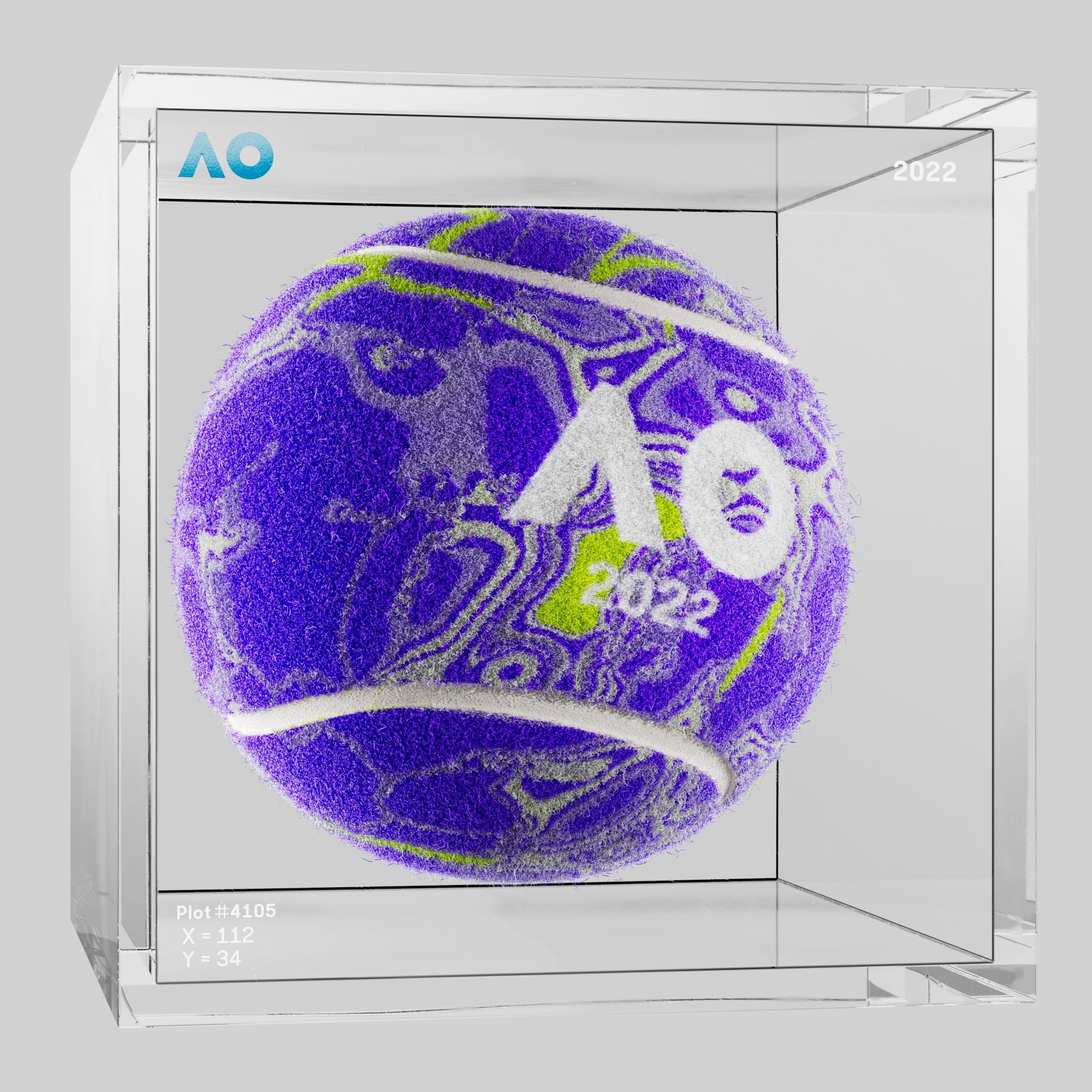 The Australian Open - The Australian Open Art Ball - AO Art Ball #1005 - NFT # 1005