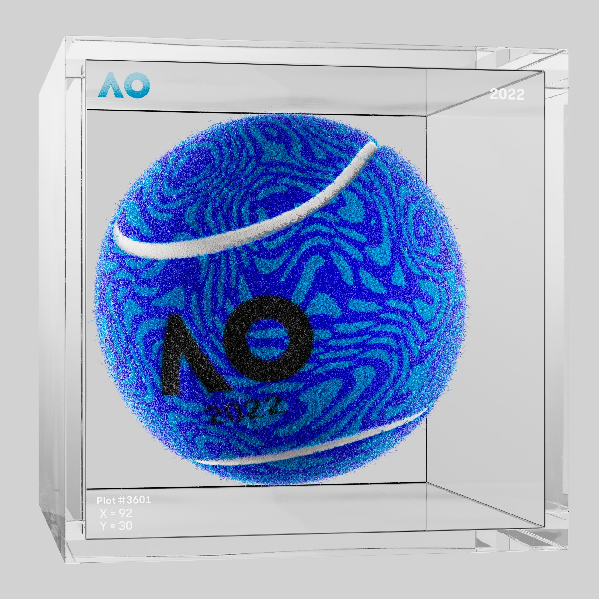 The Australian Open - The Australian Open Art Ball - AO Art Ball #1006 - NFT # 1006