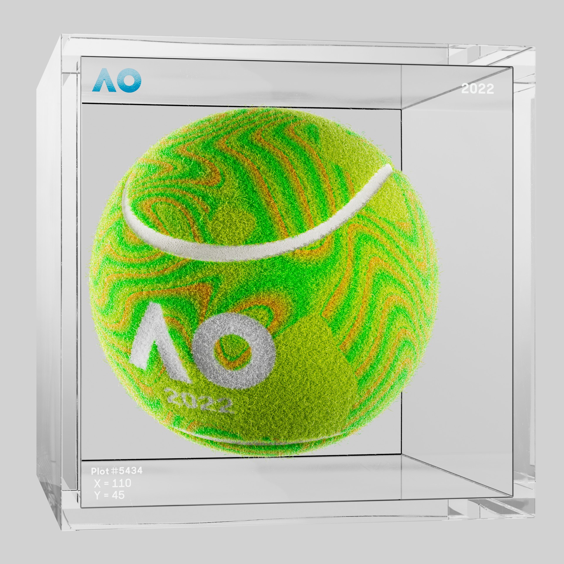 The Australian Open - The Australian Open Art Ball - AO Art Ball #1007 - NFT # 1007