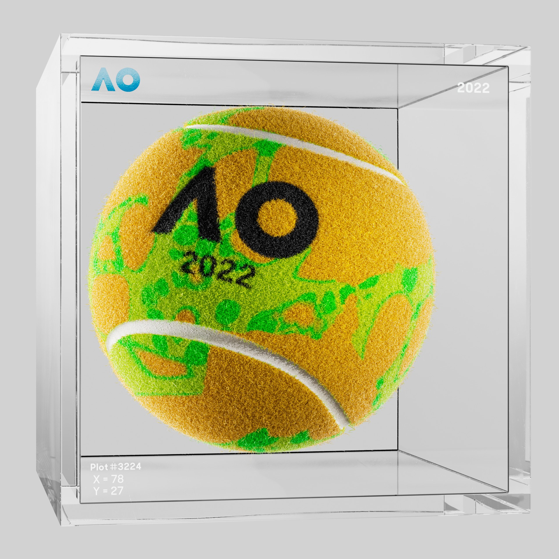 The Australian Open - The Australian Open Art Ball - AO Art Ball #1009 - NFT # 1009