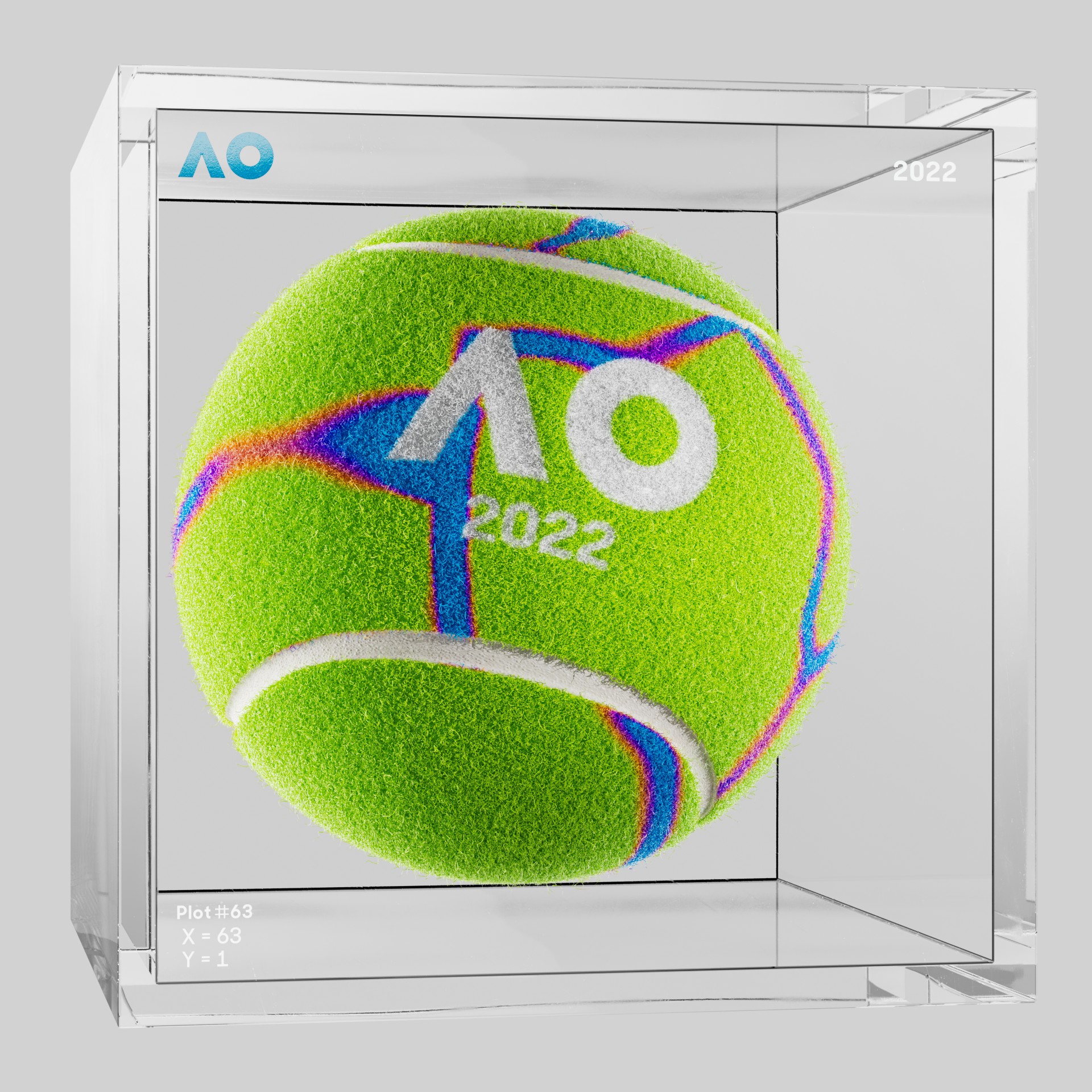 The Australian Open - The Australian Open Art Ball - AO Art Ball #101 - NFT # 101
