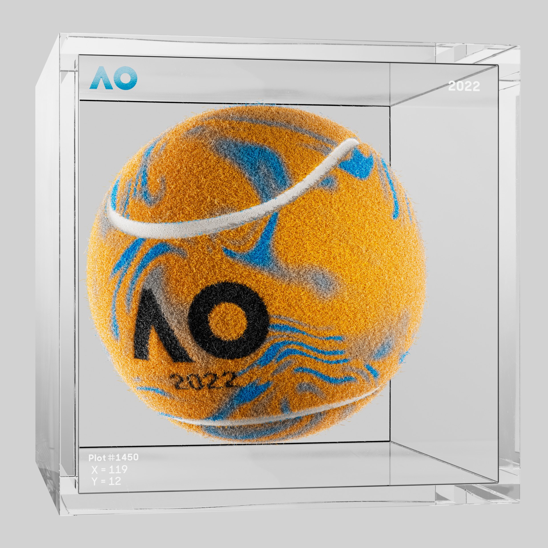 The Australian Open - The Australian Open Art Ball - AO Art Ball #1010 - NFT # 1010