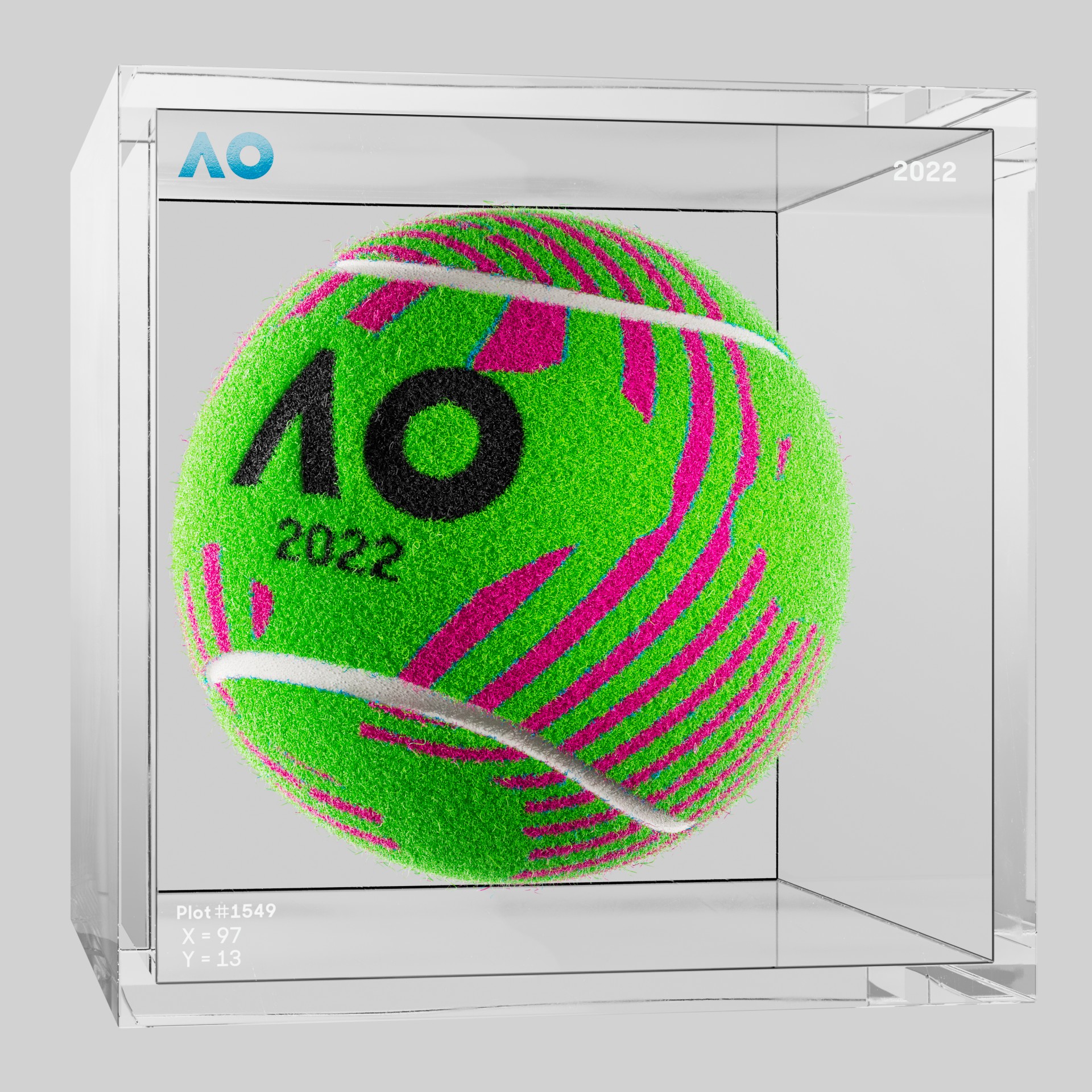 The Australian Open - The Australian Open Art Ball - AO Art Ball #1011 - NFT # 1011