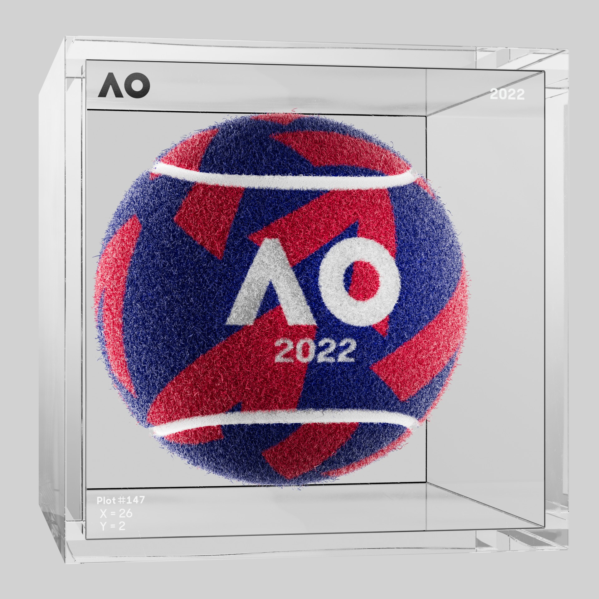 The Australian Open - The Australian Open Art Ball - AO Art Ball #1012 - NFT # 1012