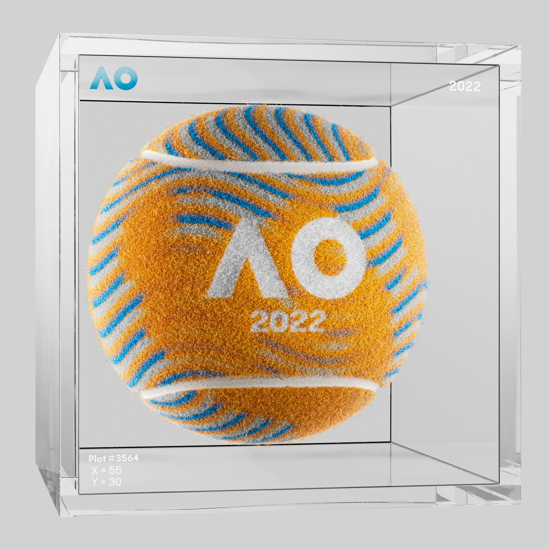 The Australian Open - The Australian Open Art Ball - AO Art Ball #1017 - NFT # 1017