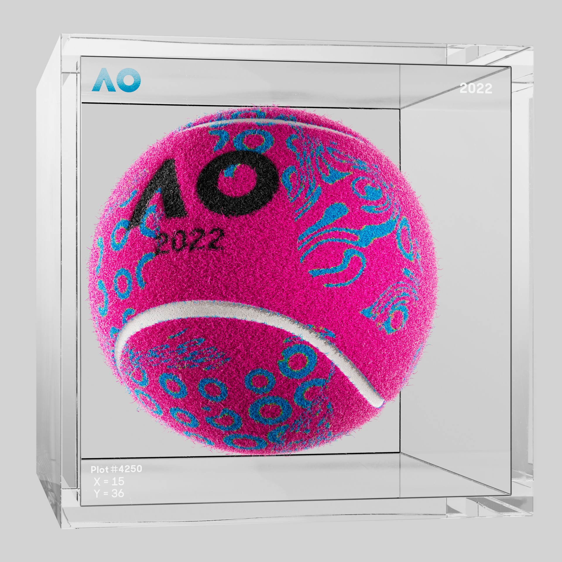 The Australian Open - The Australian Open Art Ball - AO Art Ball #102 - NFT # 102