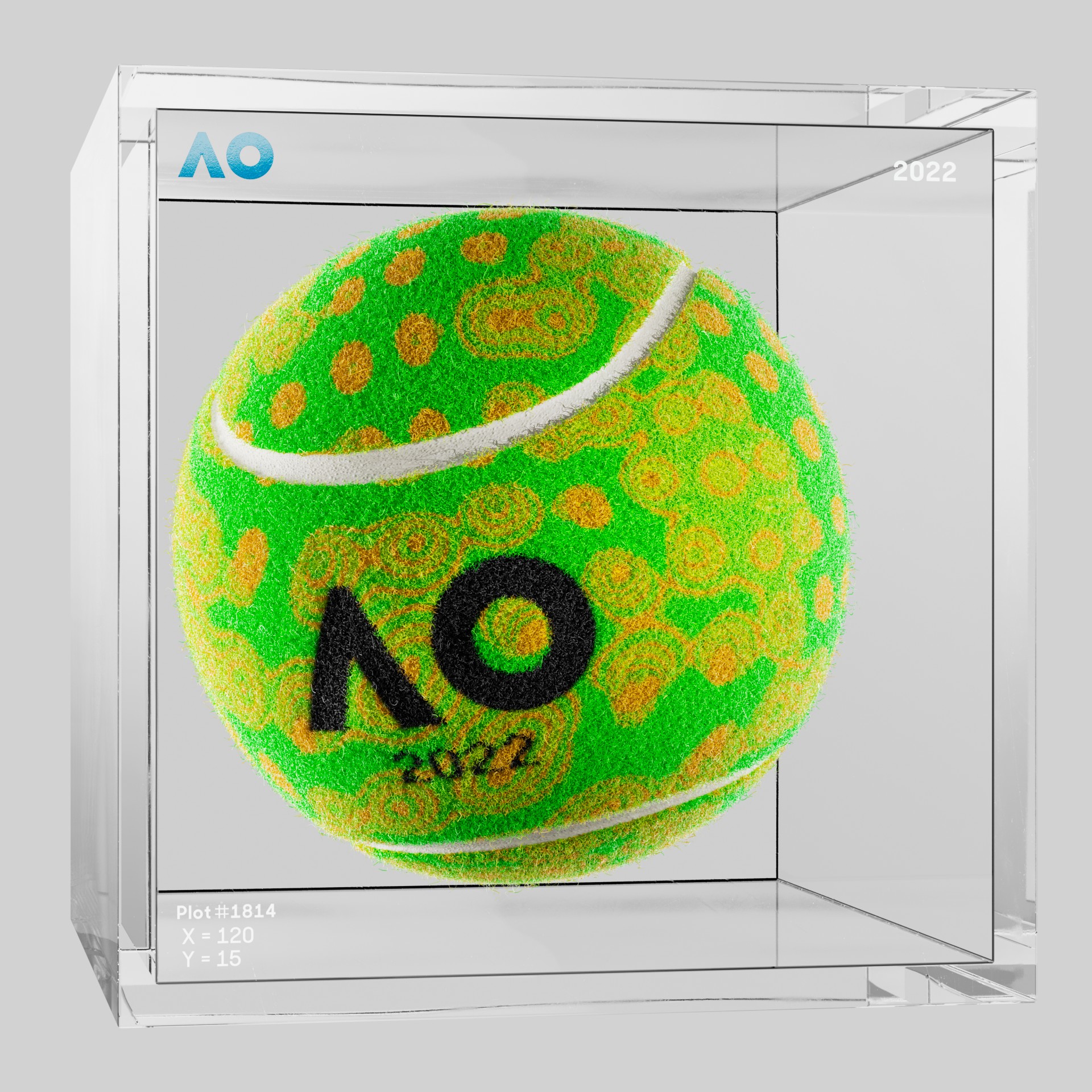 The Australian Open - The Australian Open Art Ball - AO Art Ball #1021 - NFT # 1021