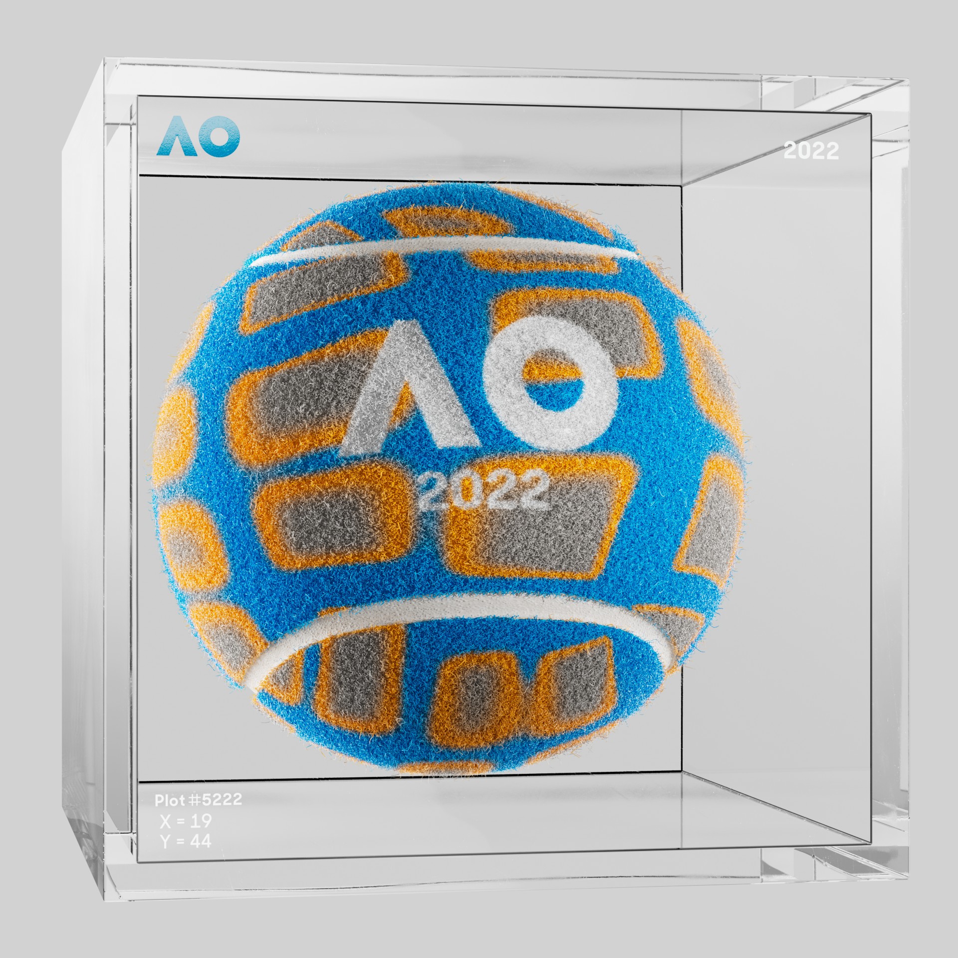 The Australian Open - The Australian Open Art Ball - AO Art Ball #1023 - NFT # 1023