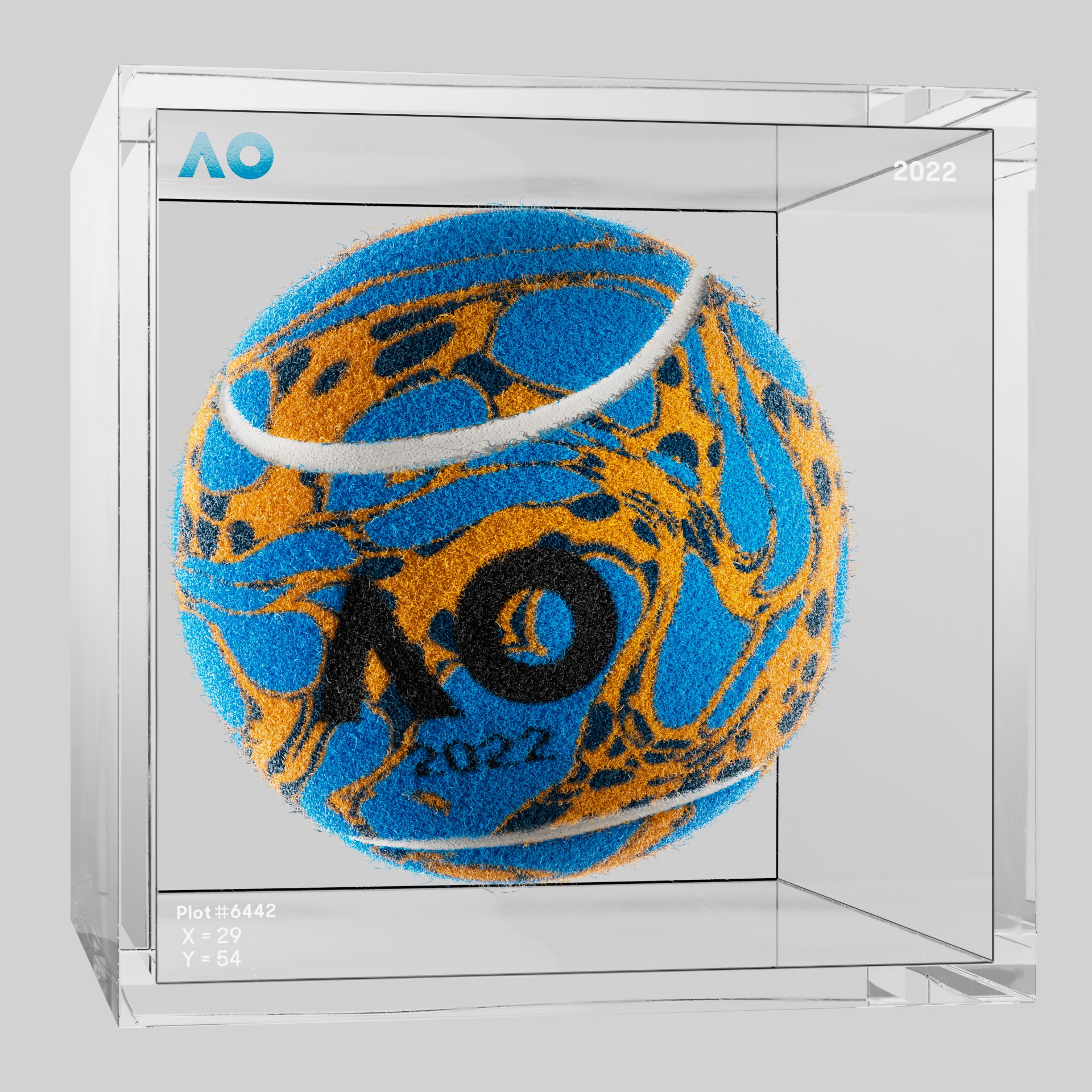 The Australian Open - The Australian Open Art Ball - AO Art Ball #1025 - NFT # 1025