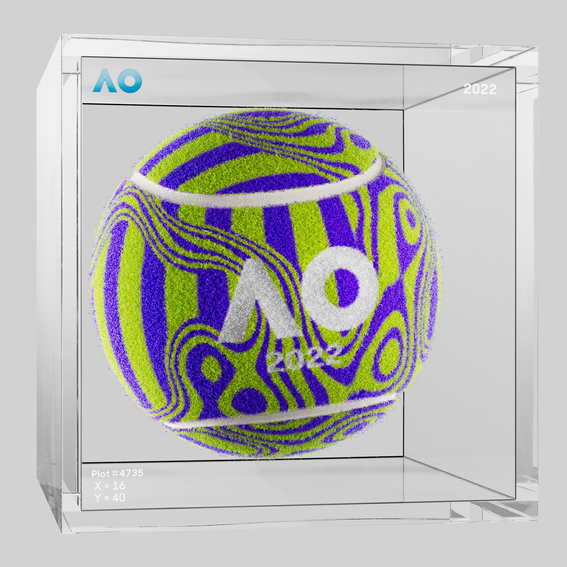 The Australian Open - The Australian Open Art Ball - AO Art Ball #1026 - NFT # 1026