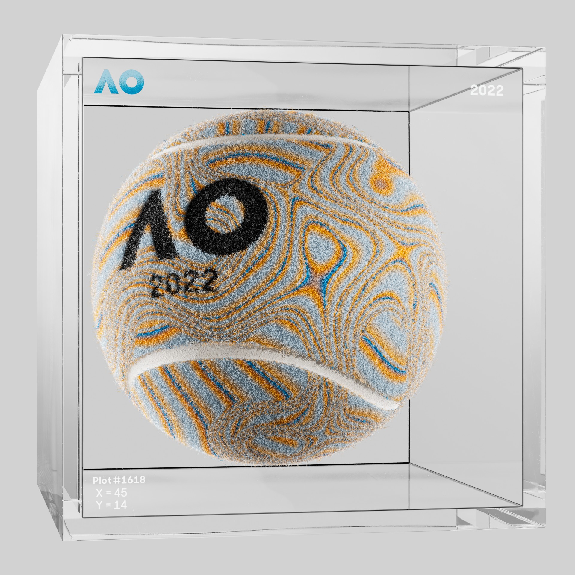 The Australian Open - The Australian Open Art Ball - AO Art Ball #1027 - NFT # 1027