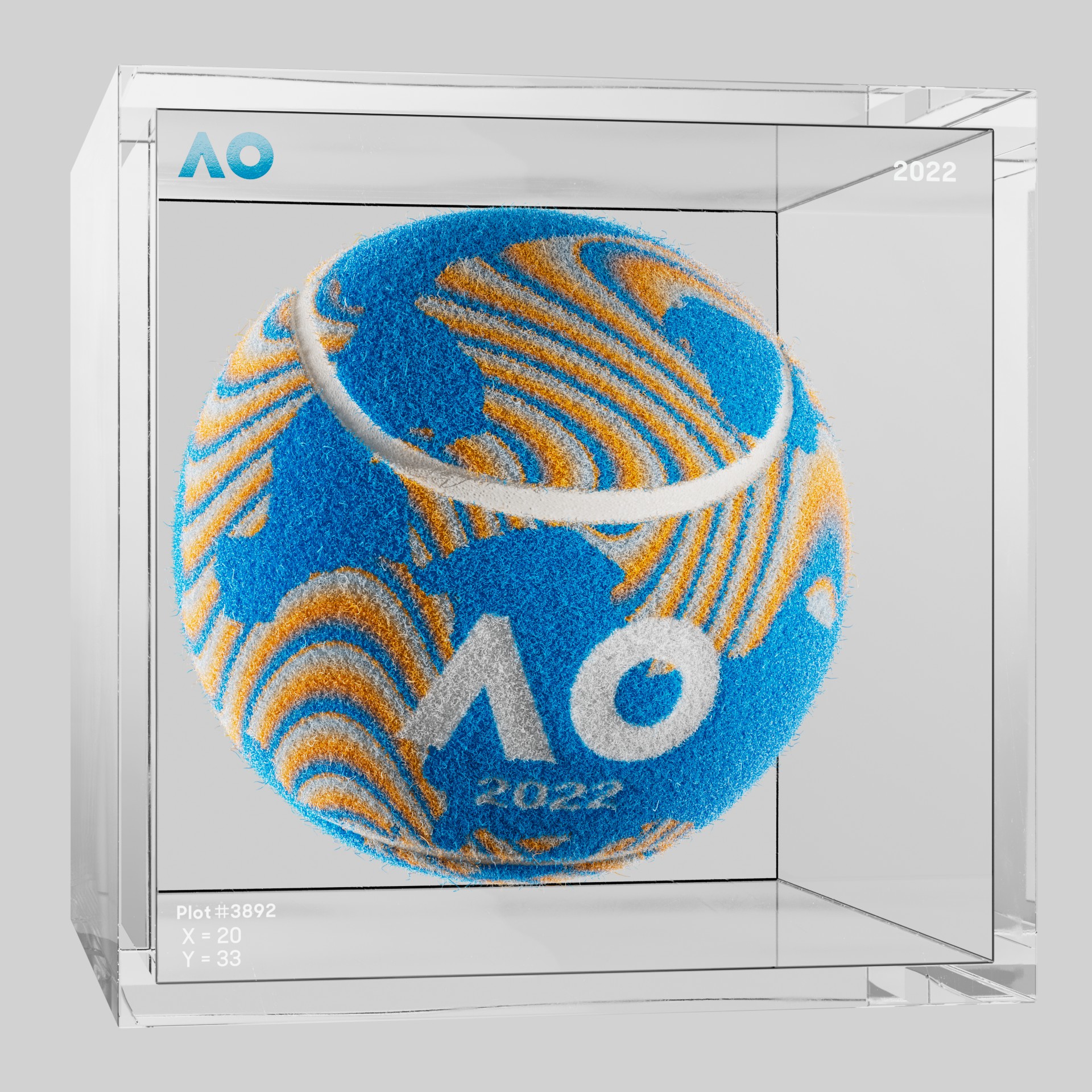 The Australian Open - The Australian Open Art Ball - AO Art Ball #103 - NFT # 103