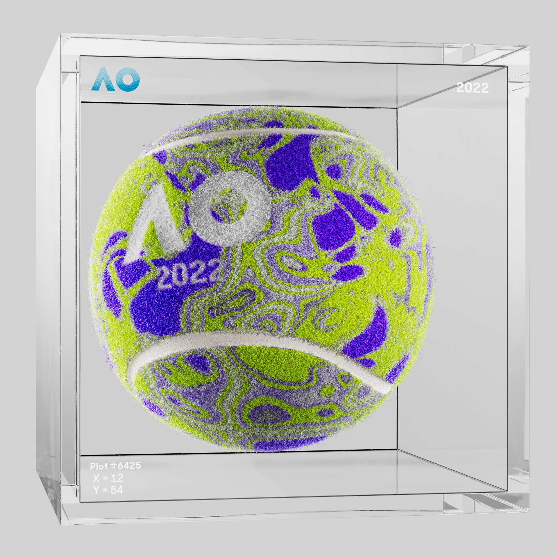 The Australian Open - The Australian Open Art Ball - AO Art Ball #1030 - NFT # 1030