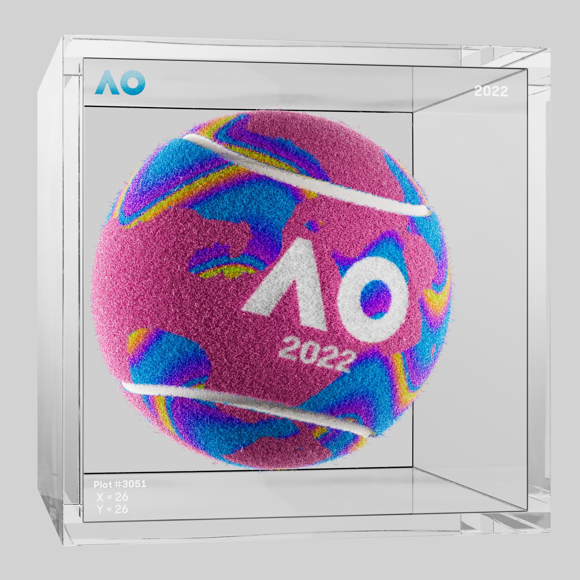 The Australian Open - The Australian Open Art Ball - AO Art Ball #1031 - NFT # 1031