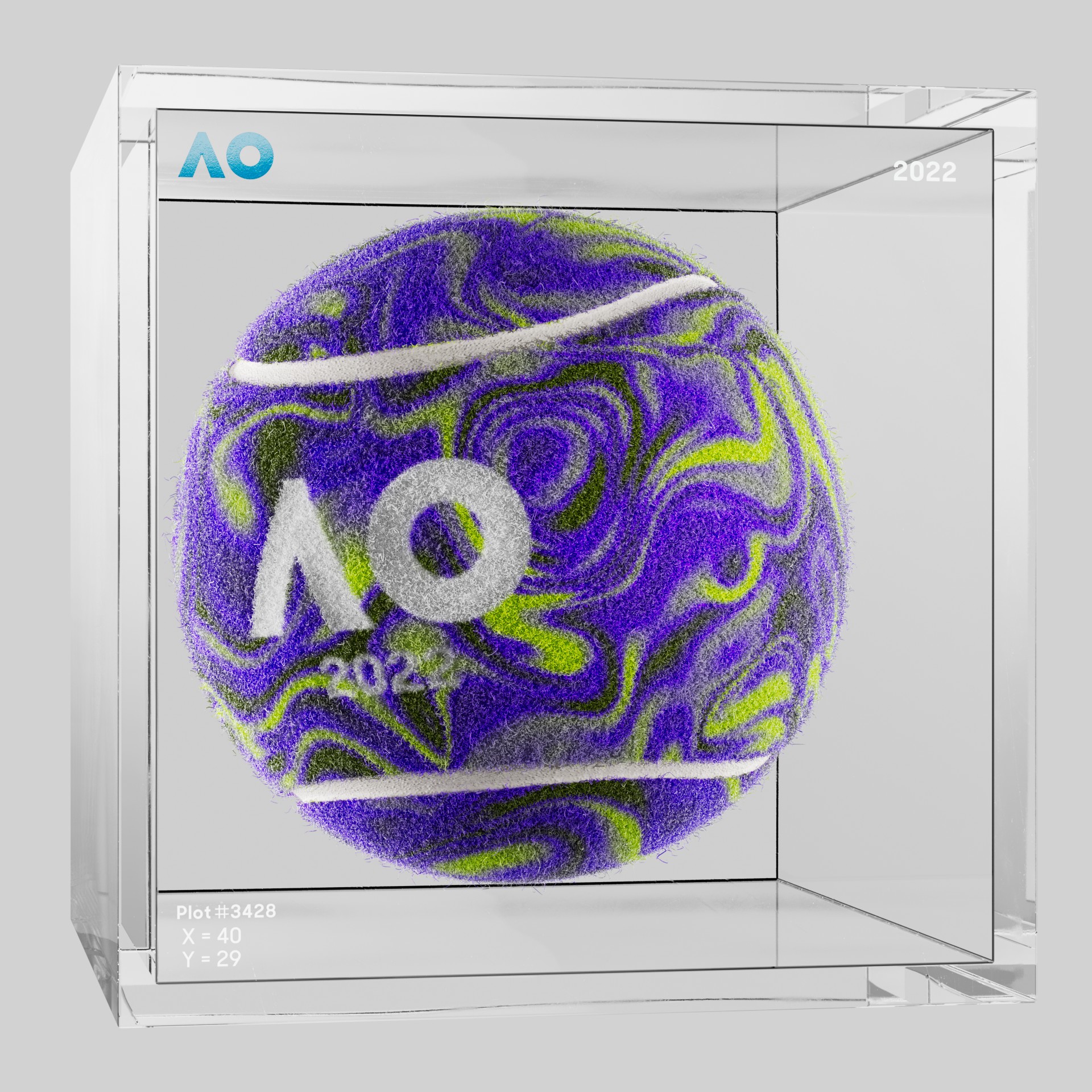 The Australian Open - The Australian Open Art Ball - AO Art Ball #1032 - NFT # 1032