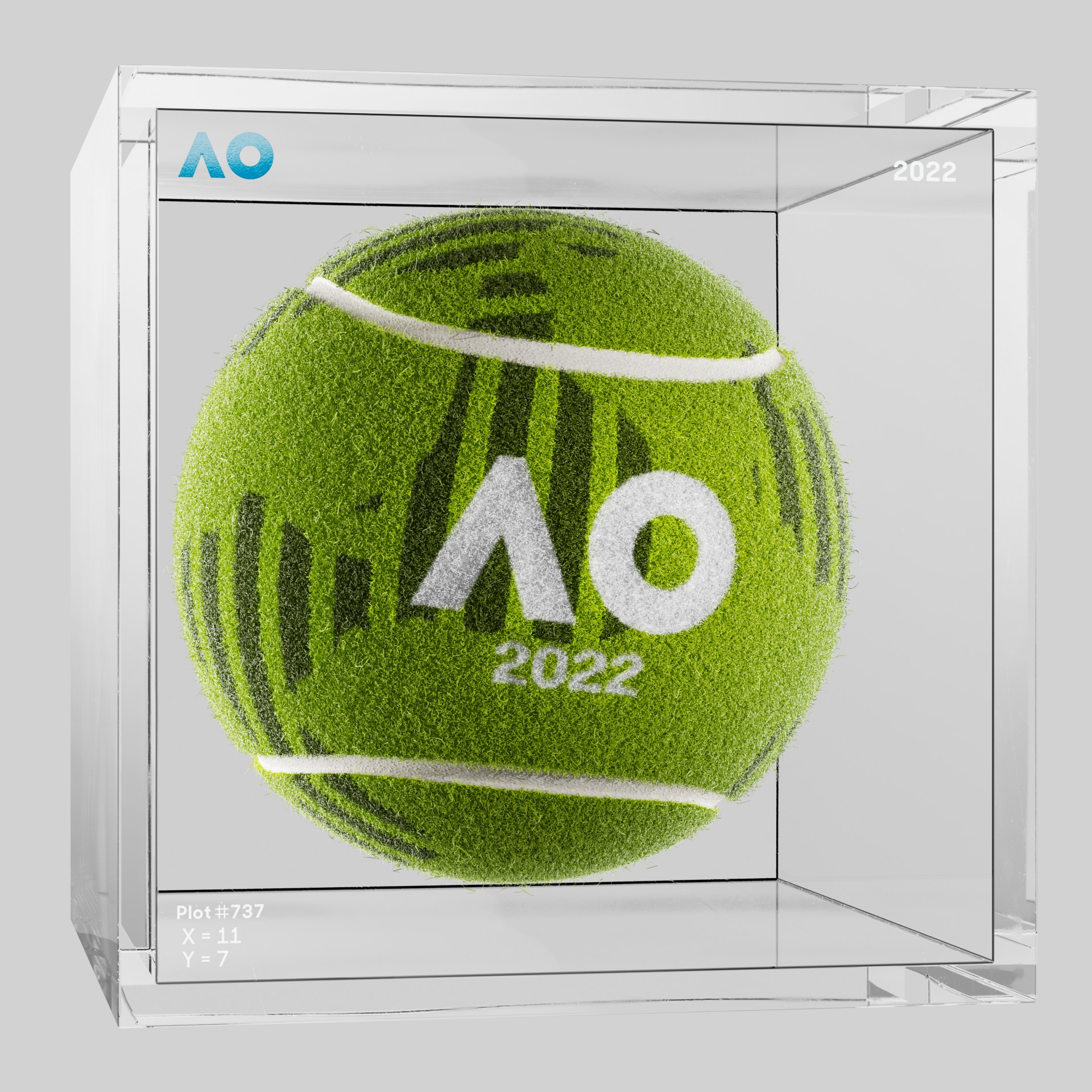The Australian Open - The Australian Open Art Ball - AO Art Ball #1034 - NFT # 1034
