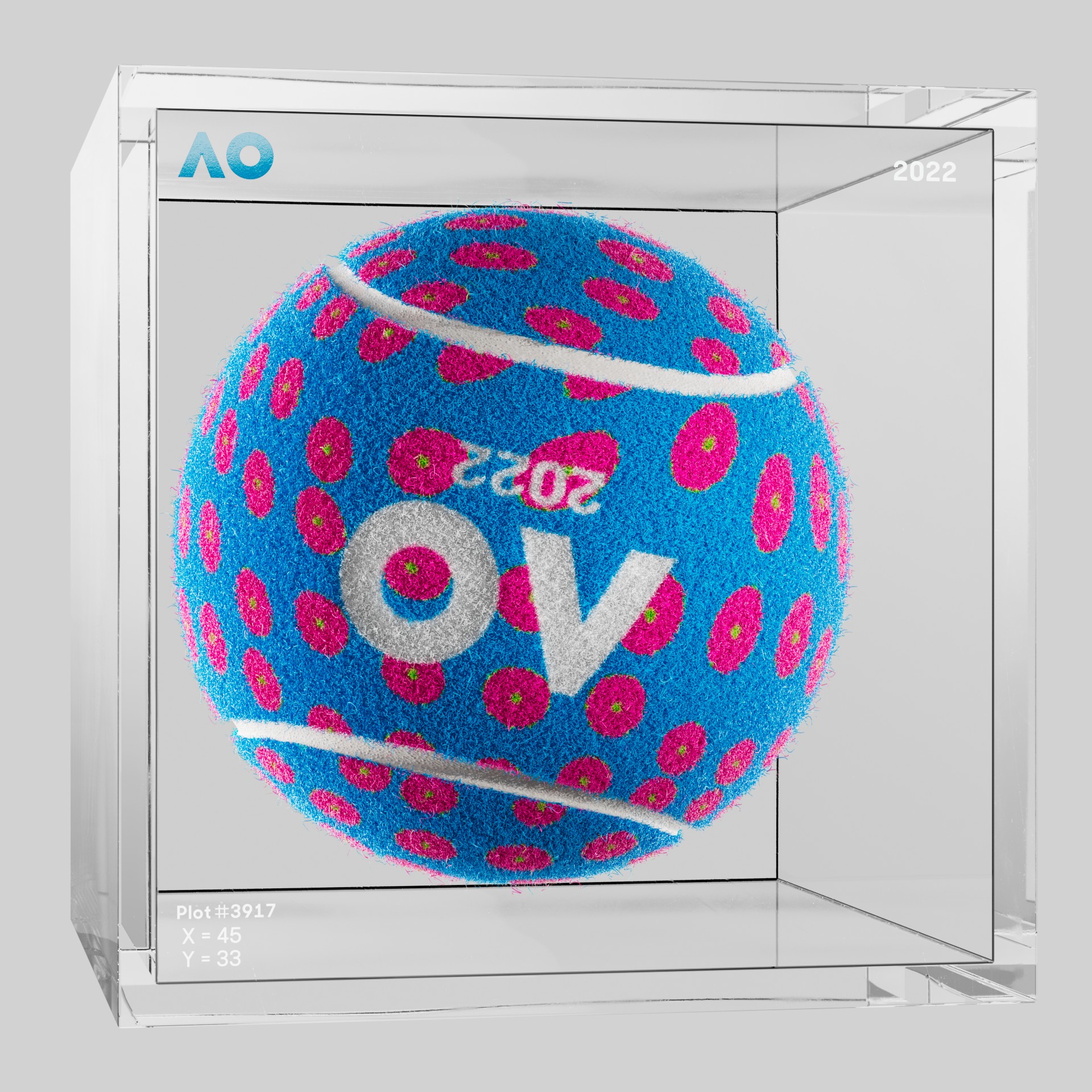 The Australian Open - The Australian Open Art Ball - AO Art Ball #1041 - NFT # 1041