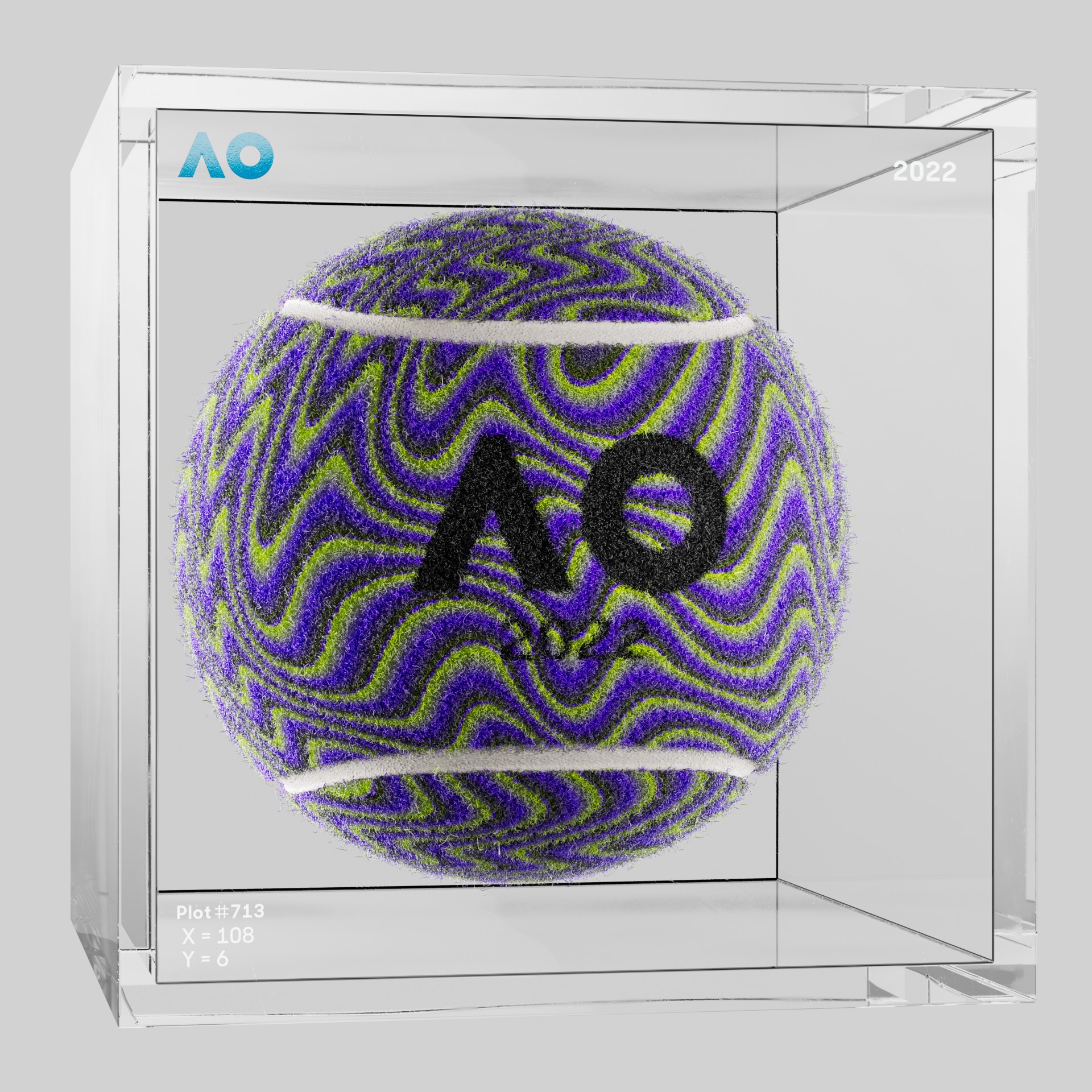 The Australian Open - The Australian Open Art Ball - AO Art Ball #1046 - NFT # 1046