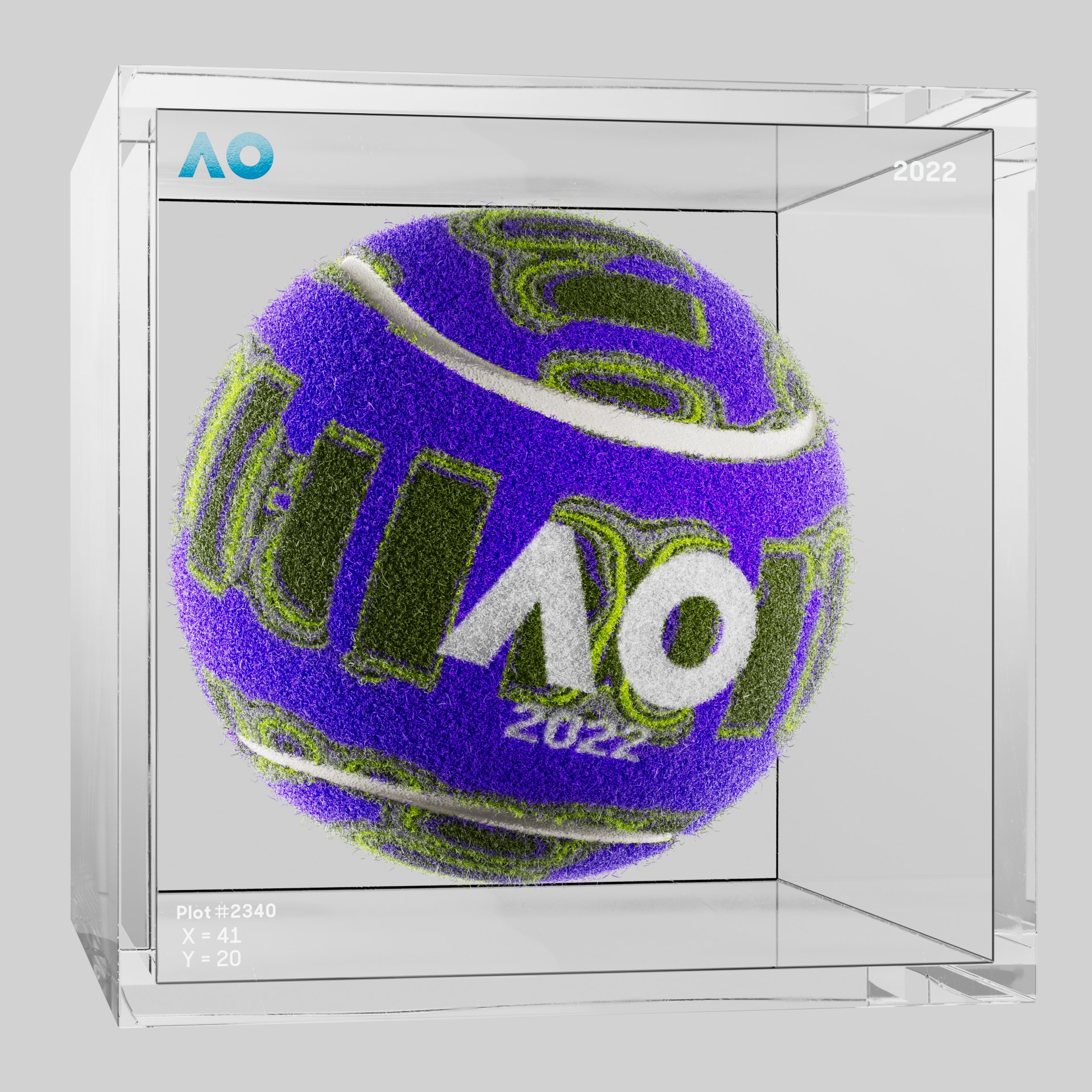The Australian Open - The Australian Open Art Ball - AO Art Ball #1048 - NFT # 1048