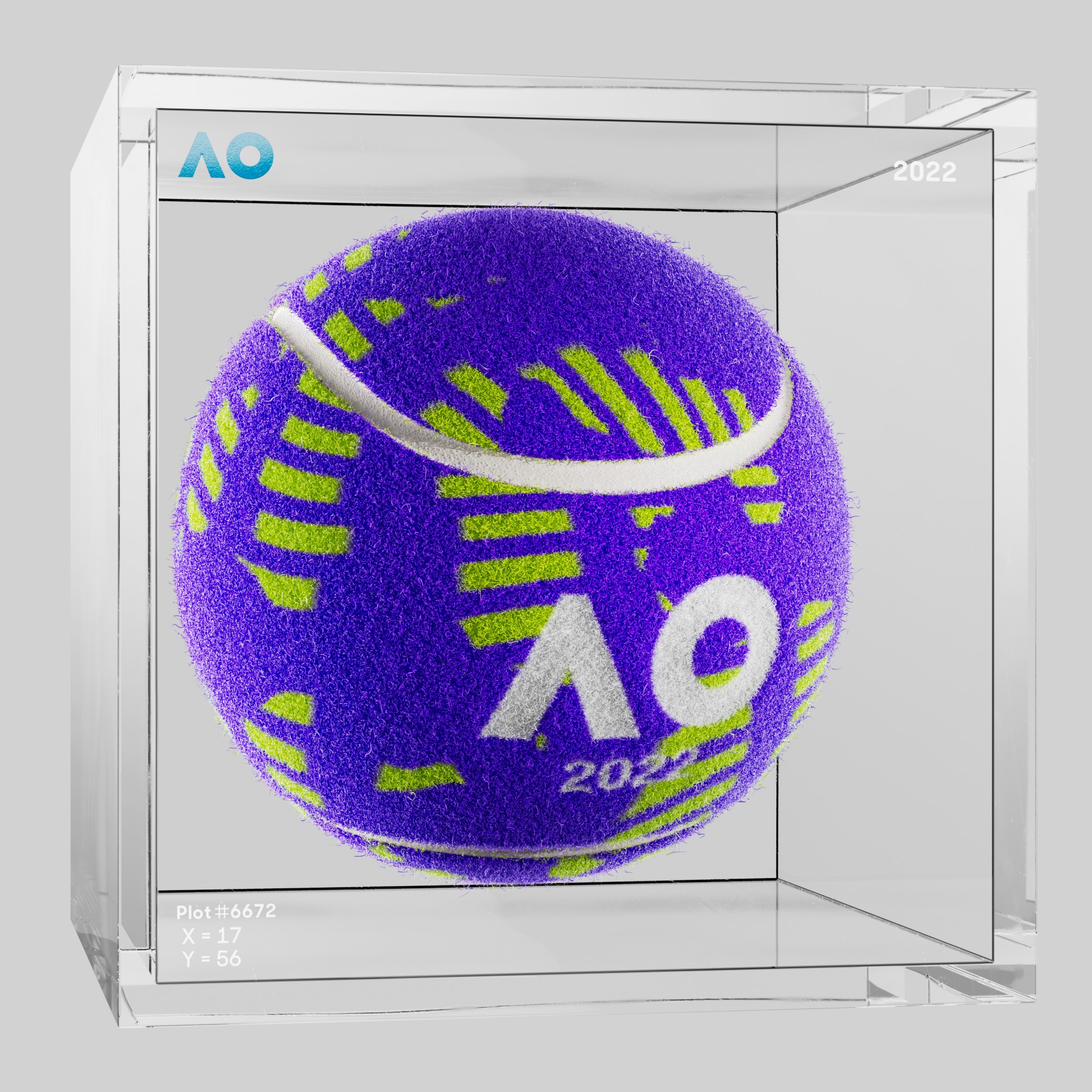 The Australian Open - The Australian Open Art Ball - AO Art Ball #1049 - NFT # 1049