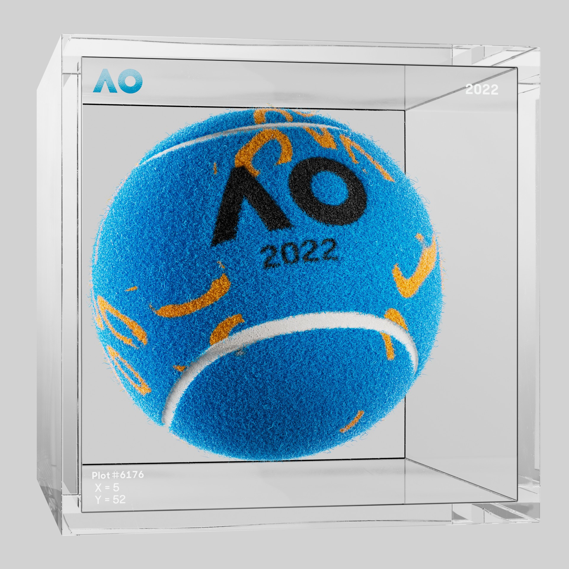 The Australian Open - The Australian Open Art Ball - AO Art Ball #1050 - NFT # 1050