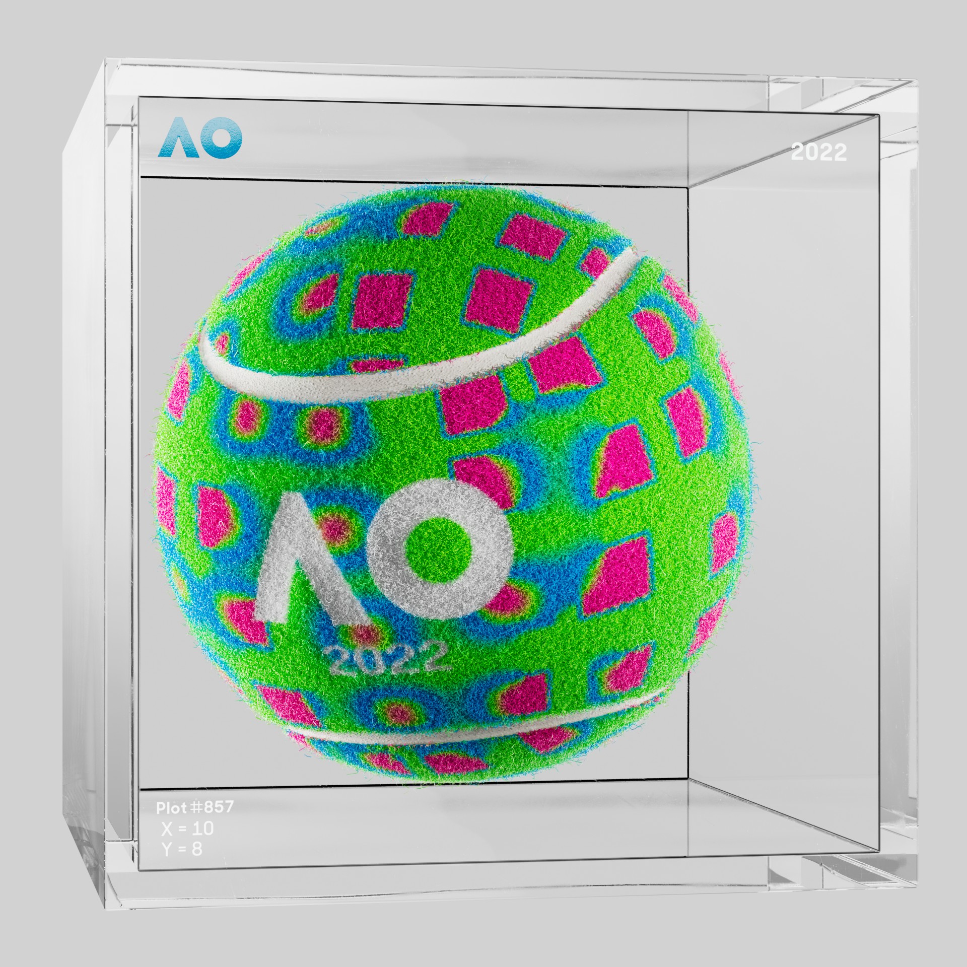 The Australian Open - The Australian Open Art Ball - AO Art Ball #1055 - NFT # 1055