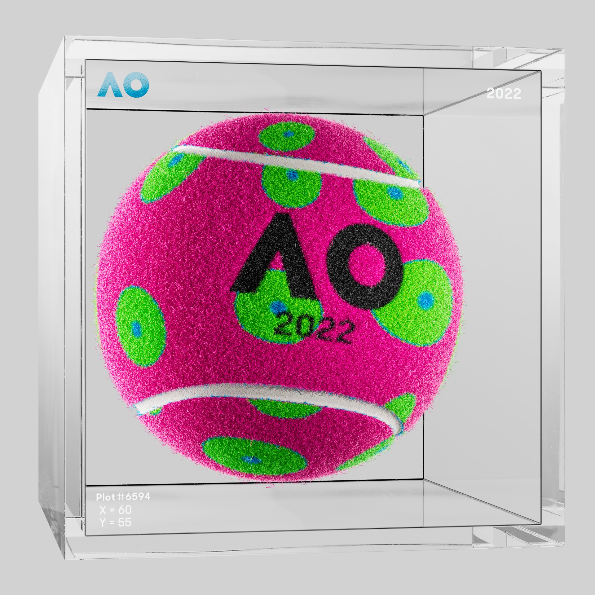 The Australian Open - The Australian Open Art Ball - AO Art Ball #1056 - NFT # 1056