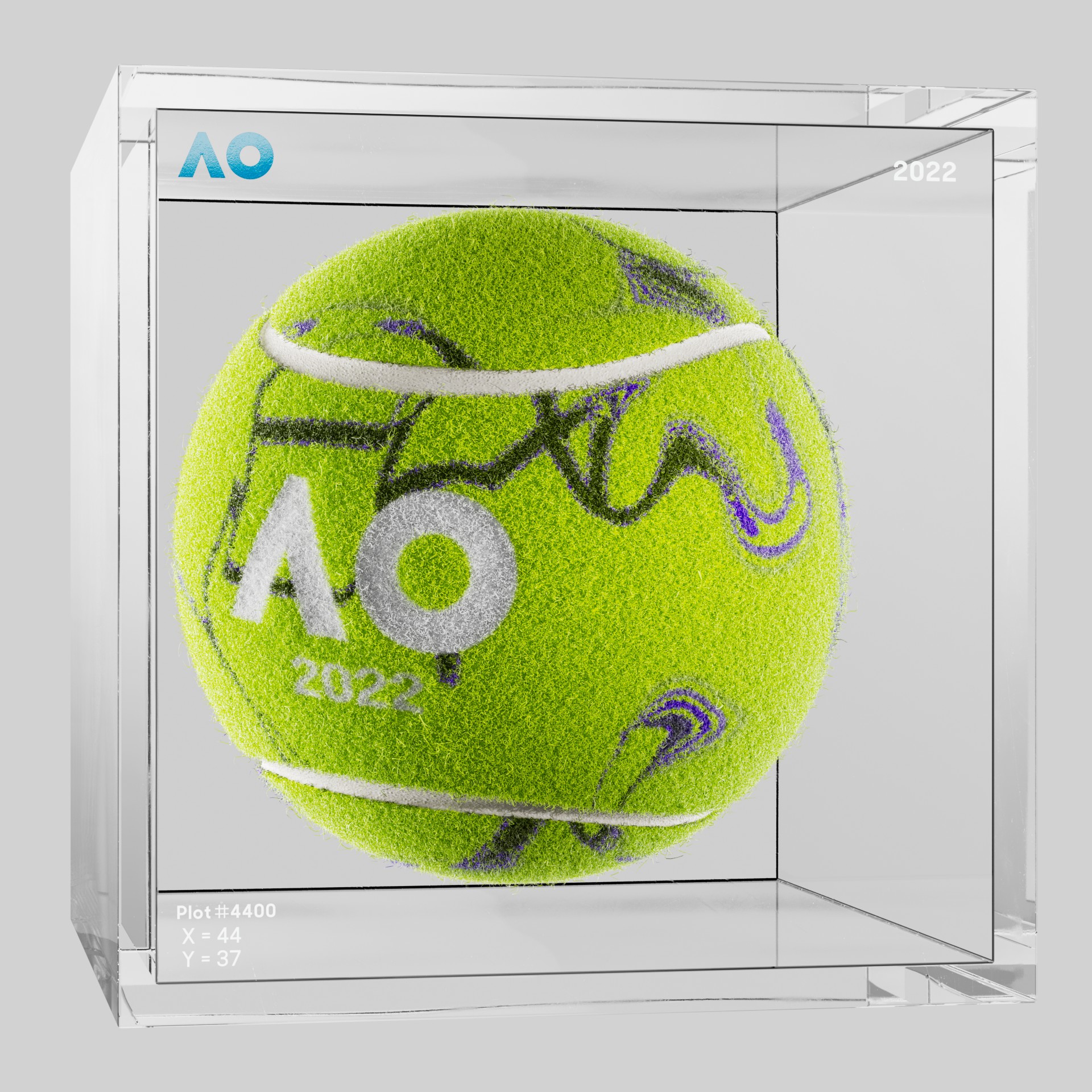 The Australian Open - The Australian Open Art Ball - AO Art Ball #1059 - NFT # 1059