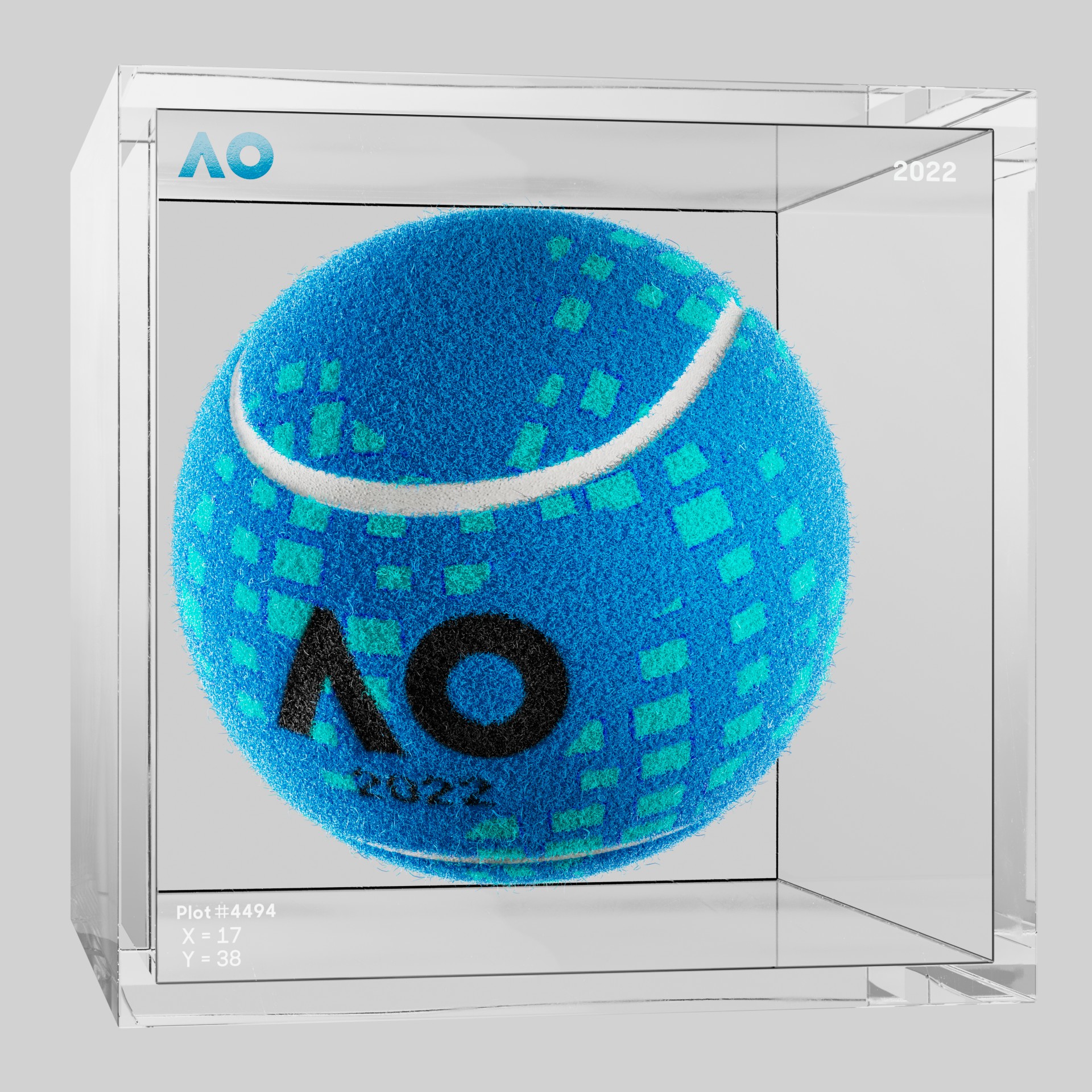 The Australian Open - The Australian Open Art Ball - AO Art Ball #106 - NFT # 106