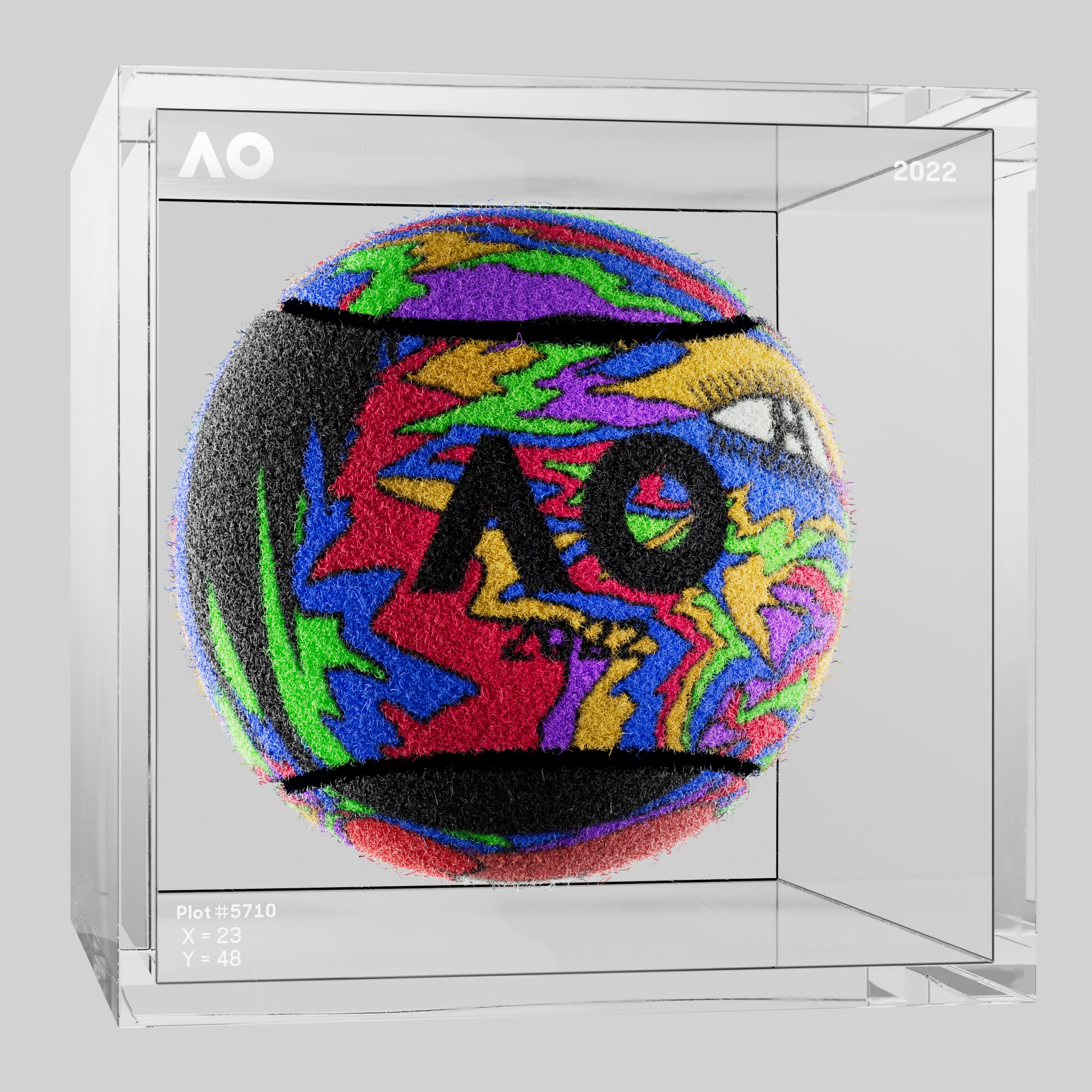 The Australian Open - The Australian Open Art Ball - AO Art Ball #1060 - NFT # 1060