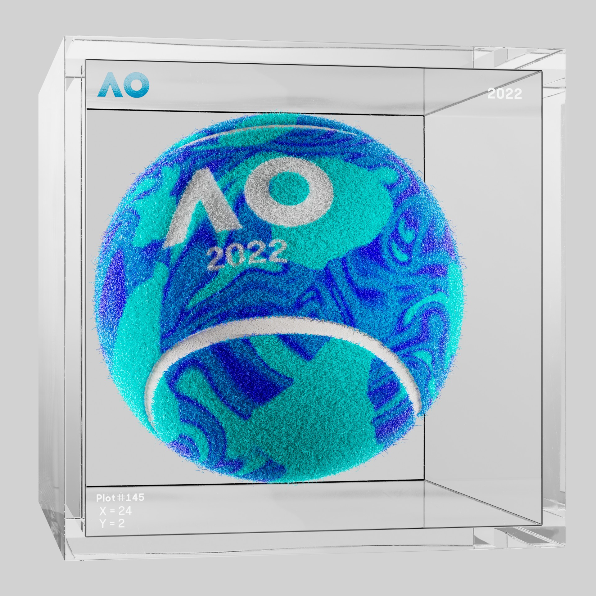 The Australian Open - The Australian Open Art Ball - AO Art Ball #1062 - NFT # 1062