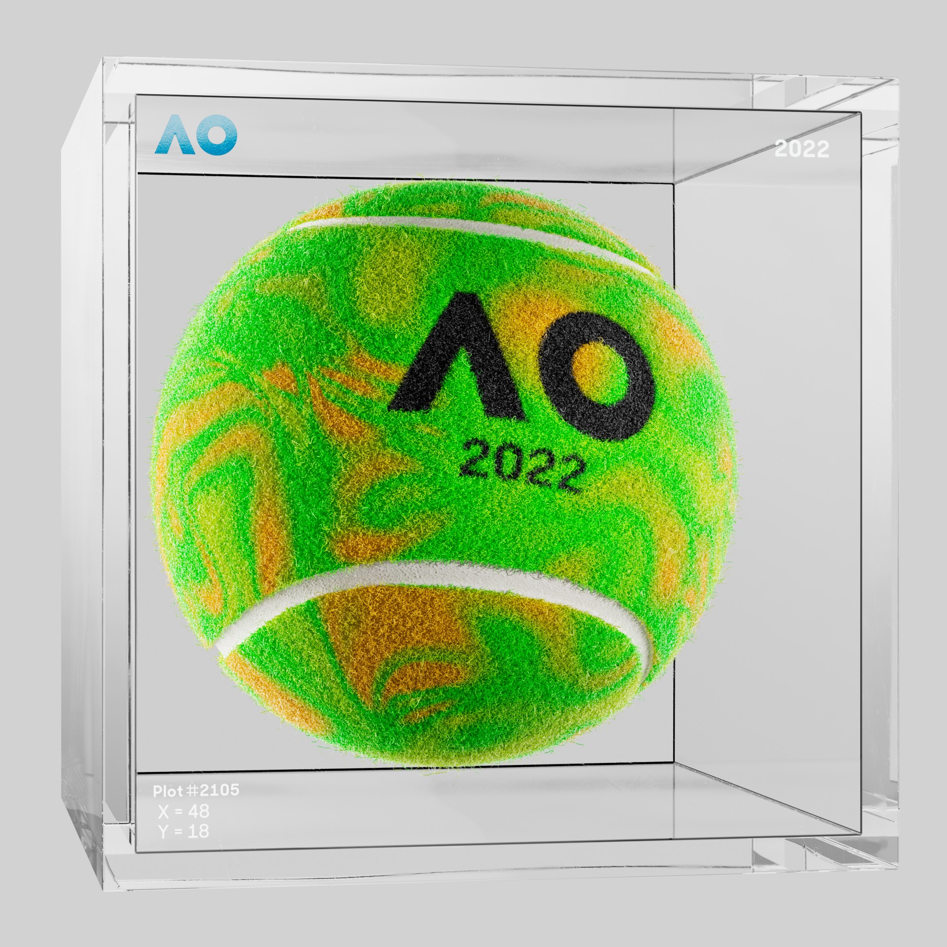 The Australian Open - The Australian Open Art Ball - AO Art Ball #1064 - NFT # 1064