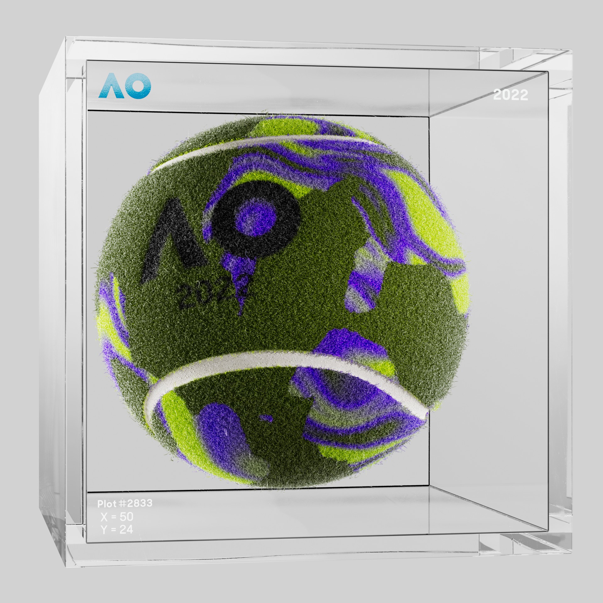The Australian Open - The Australian Open Art Ball - AO Art Ball #1065 - NFT # 1065