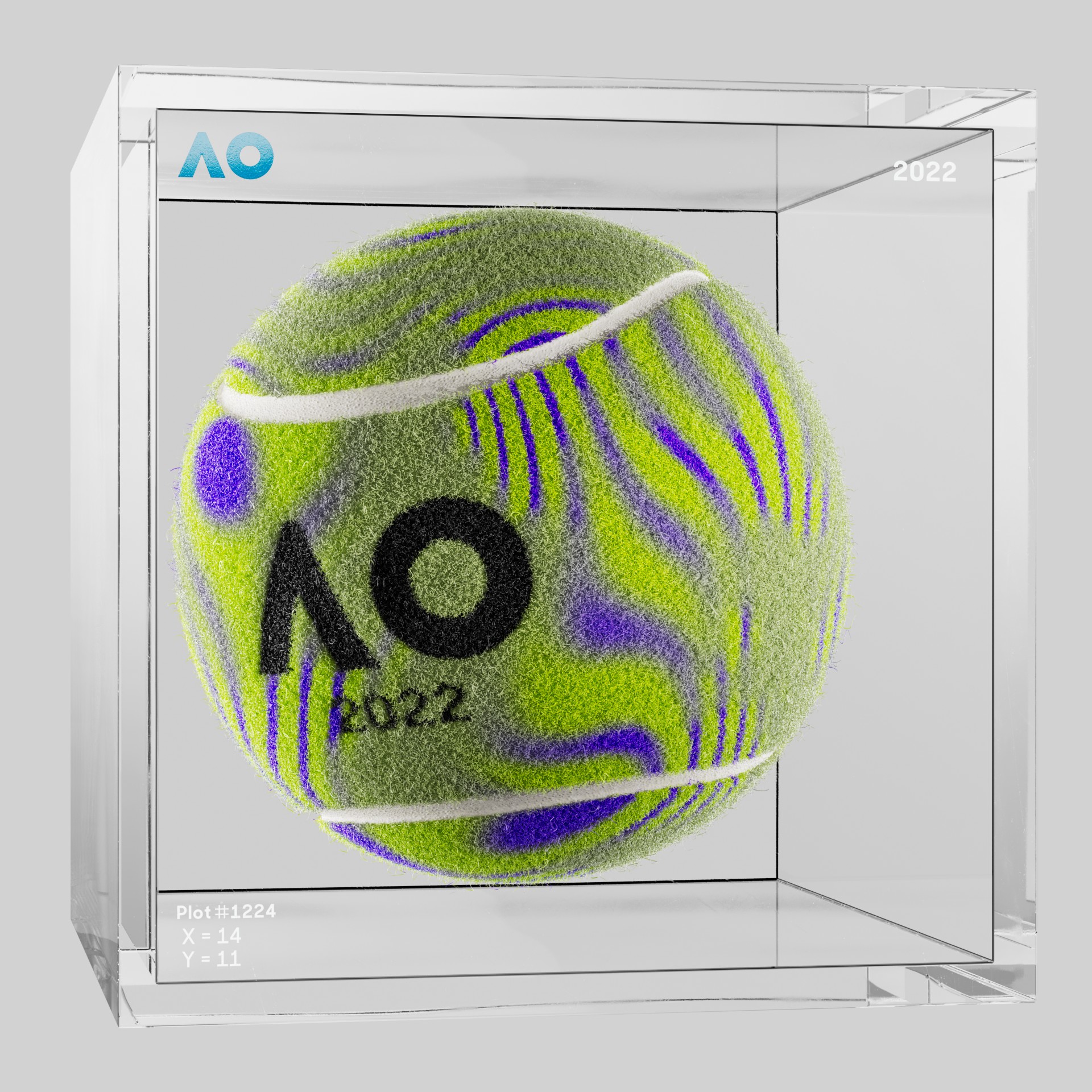 The Australian Open - The Australian Open Art Ball - AO Art Ball #1068 - NFT # 1068