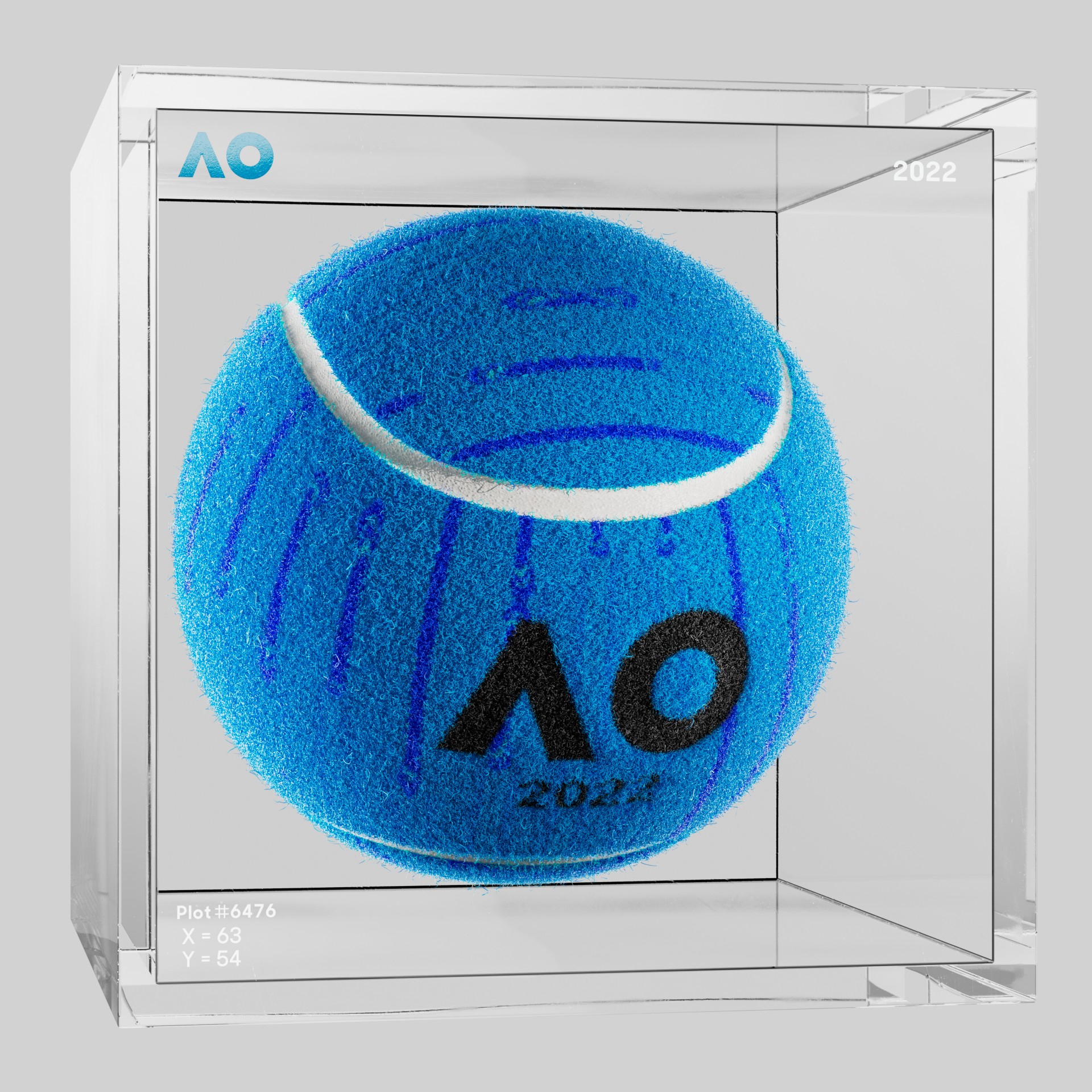 The Australian Open - The Australian Open Art Ball - AO Art Ball #107 - NFT # 107