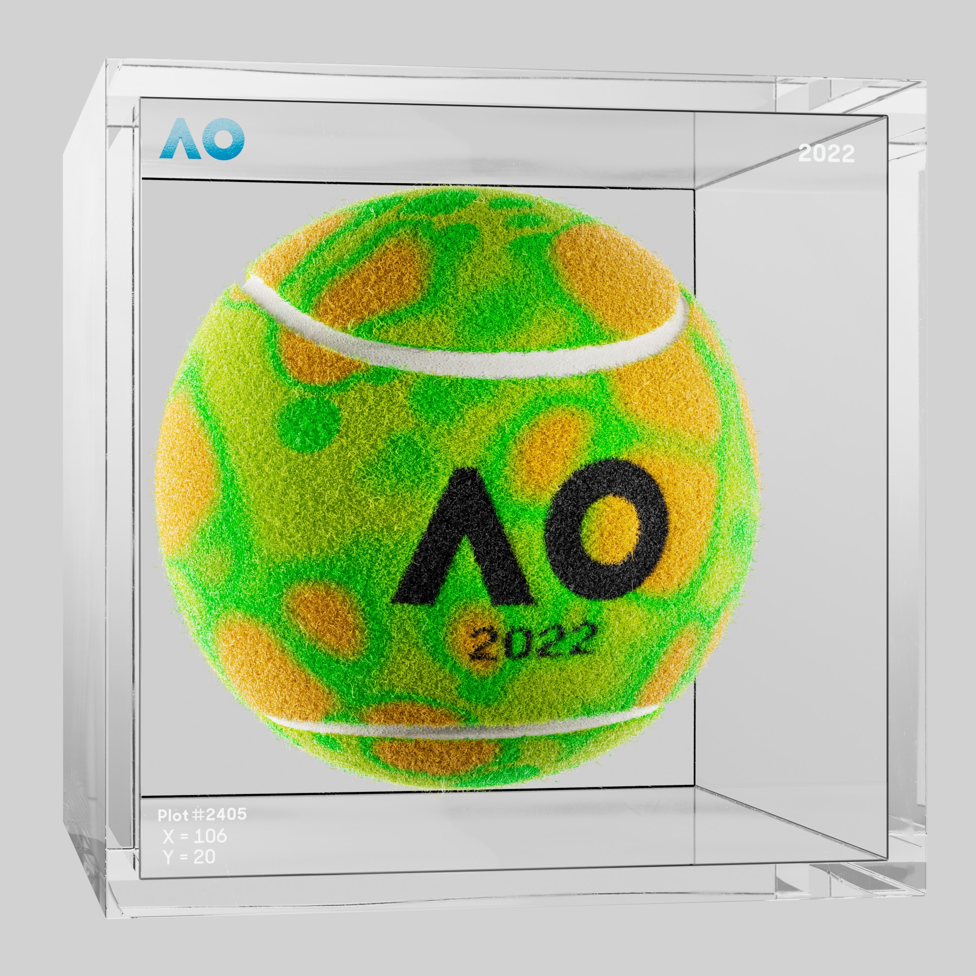 The Australian Open - The Australian Open Art Ball - AO Art Ball #1071 - NFT # 1071