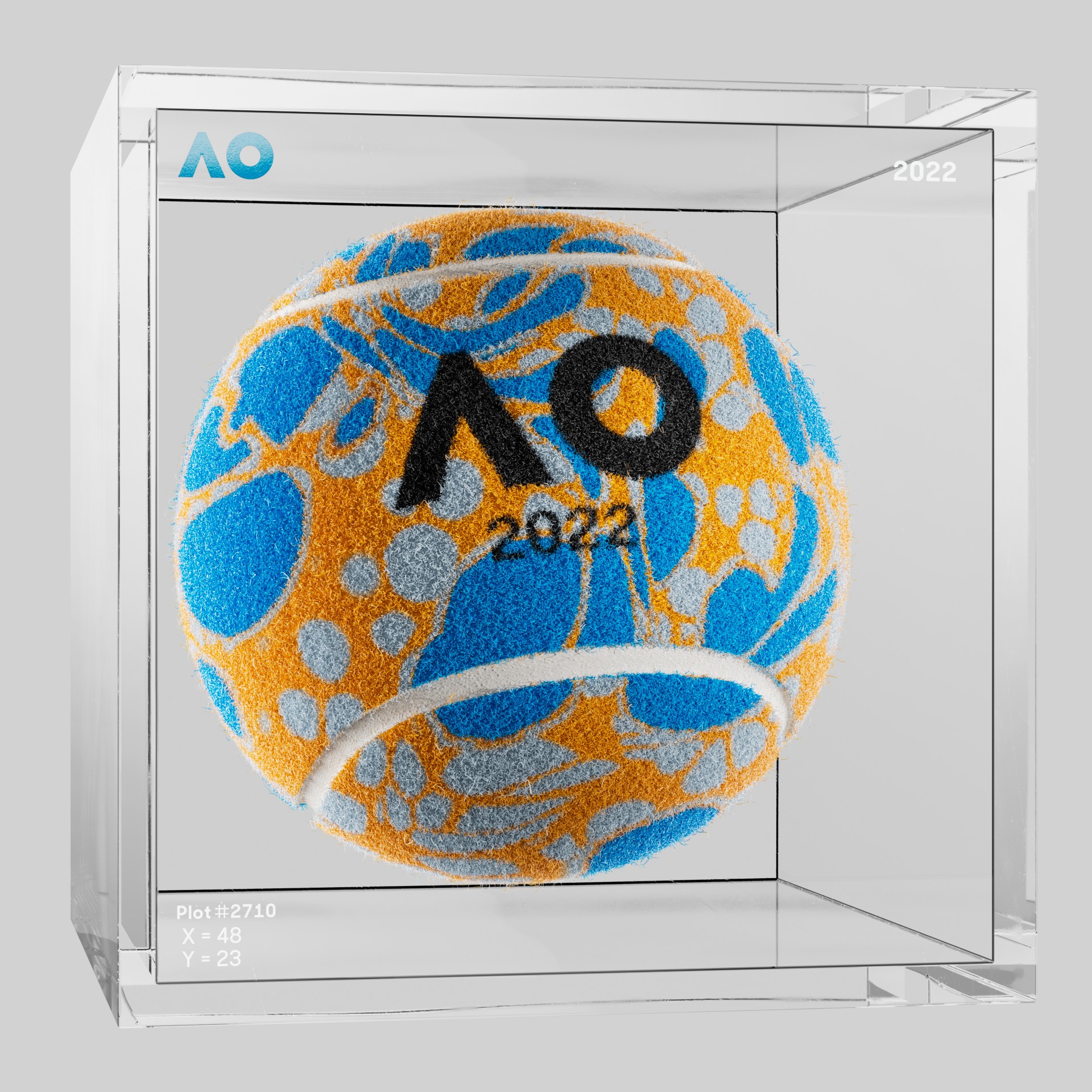 The Australian Open - The Australian Open Art Ball - AO Art Ball #1073 - NFT # 1073