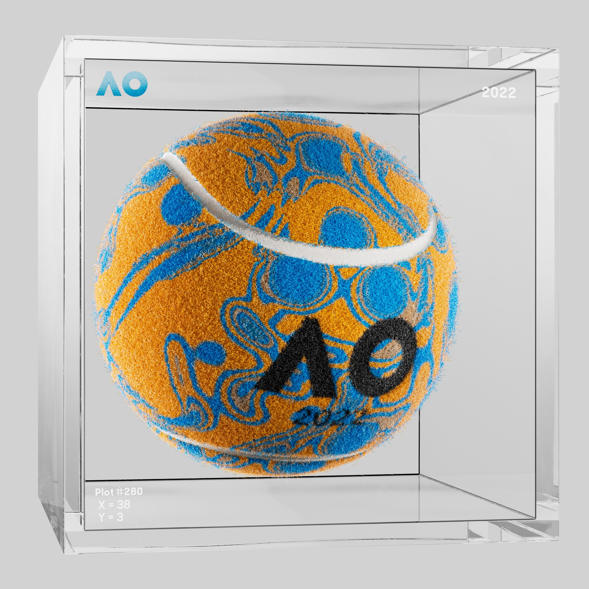 The Australian Open - The Australian Open Art Ball - AO Art Ball #1079 - NFT # 1079