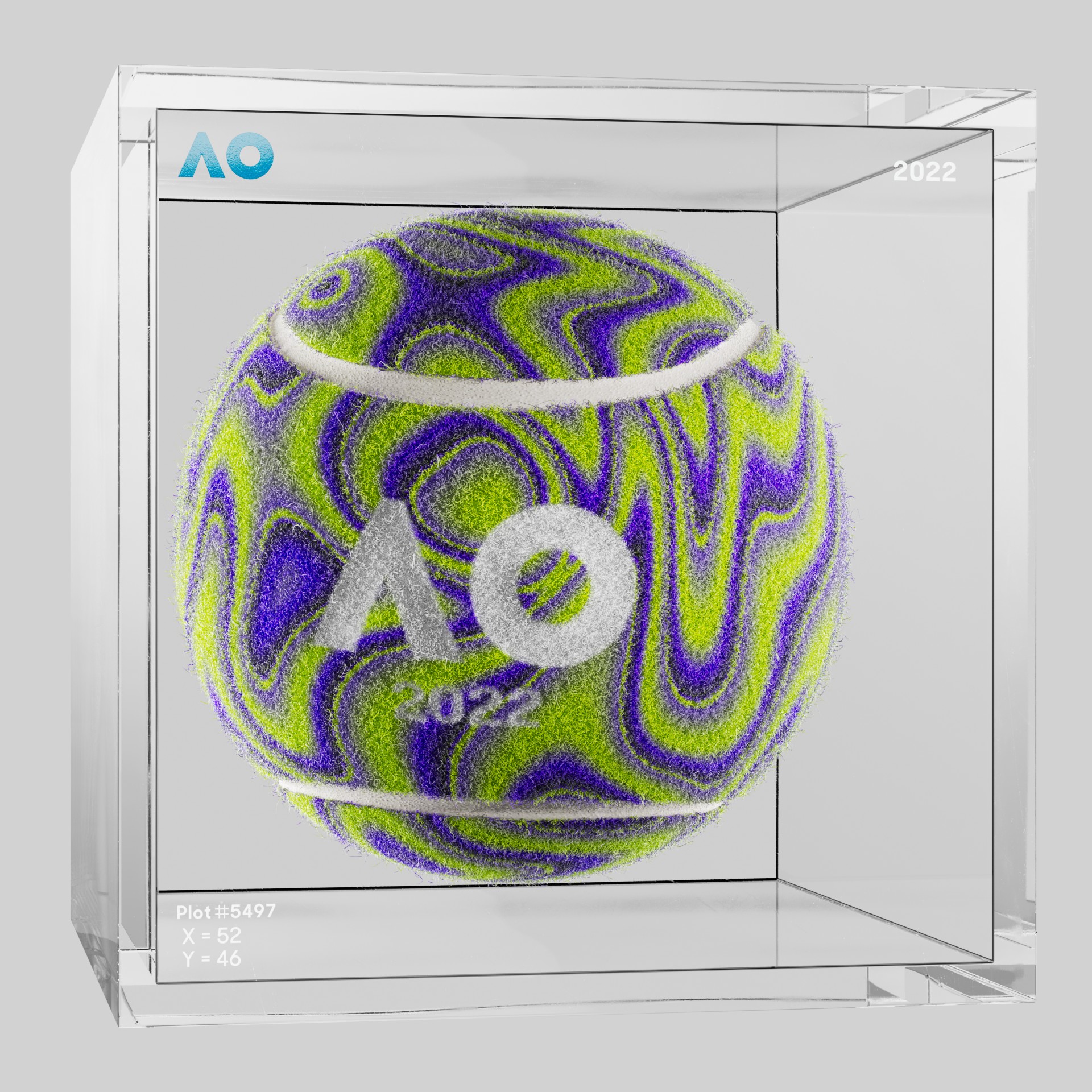 The Australian Open - The Australian Open Art Ball - AO Art Ball #108 - NFT # 108