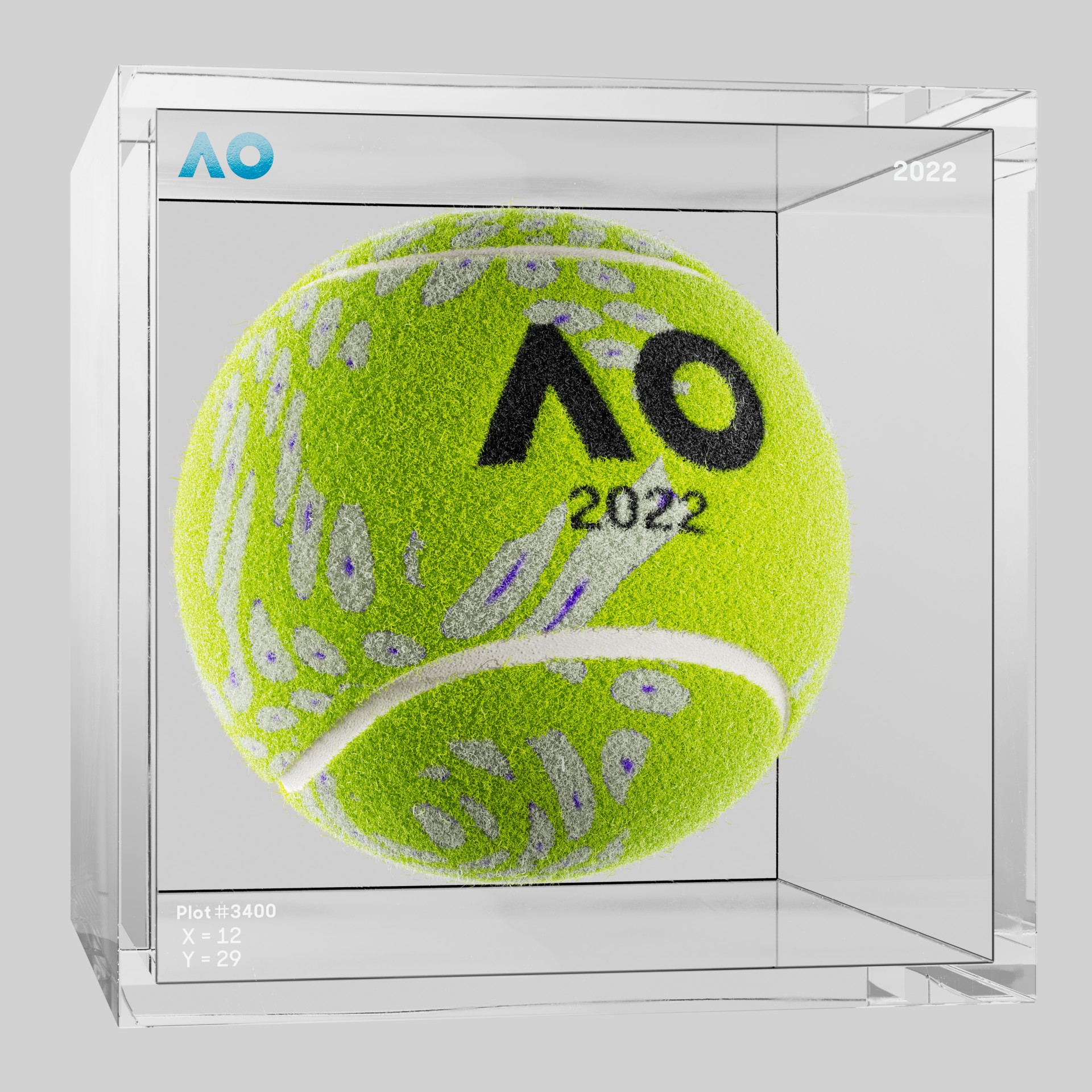 The Australian Open - The Australian Open Art Ball - AO Art Ball #1080 - NFT # 1080