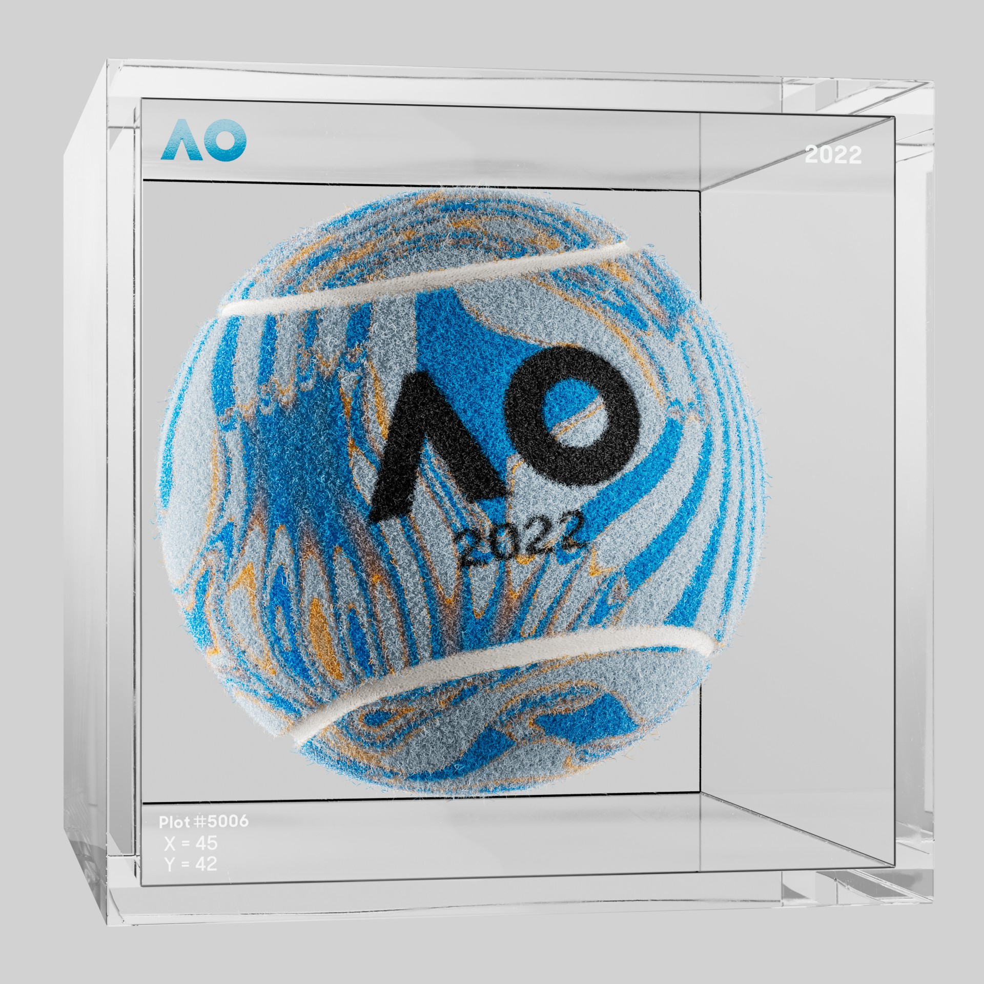 The Australian Open - The Australian Open Art Ball - AO Art Ball #1081 - NFT # 1081