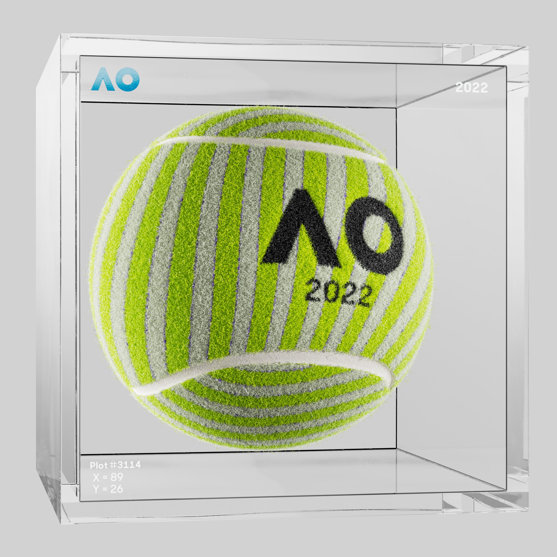 The Australian Open - The Australian Open Art Ball - AO Art Ball #1082 - NFT # 1082