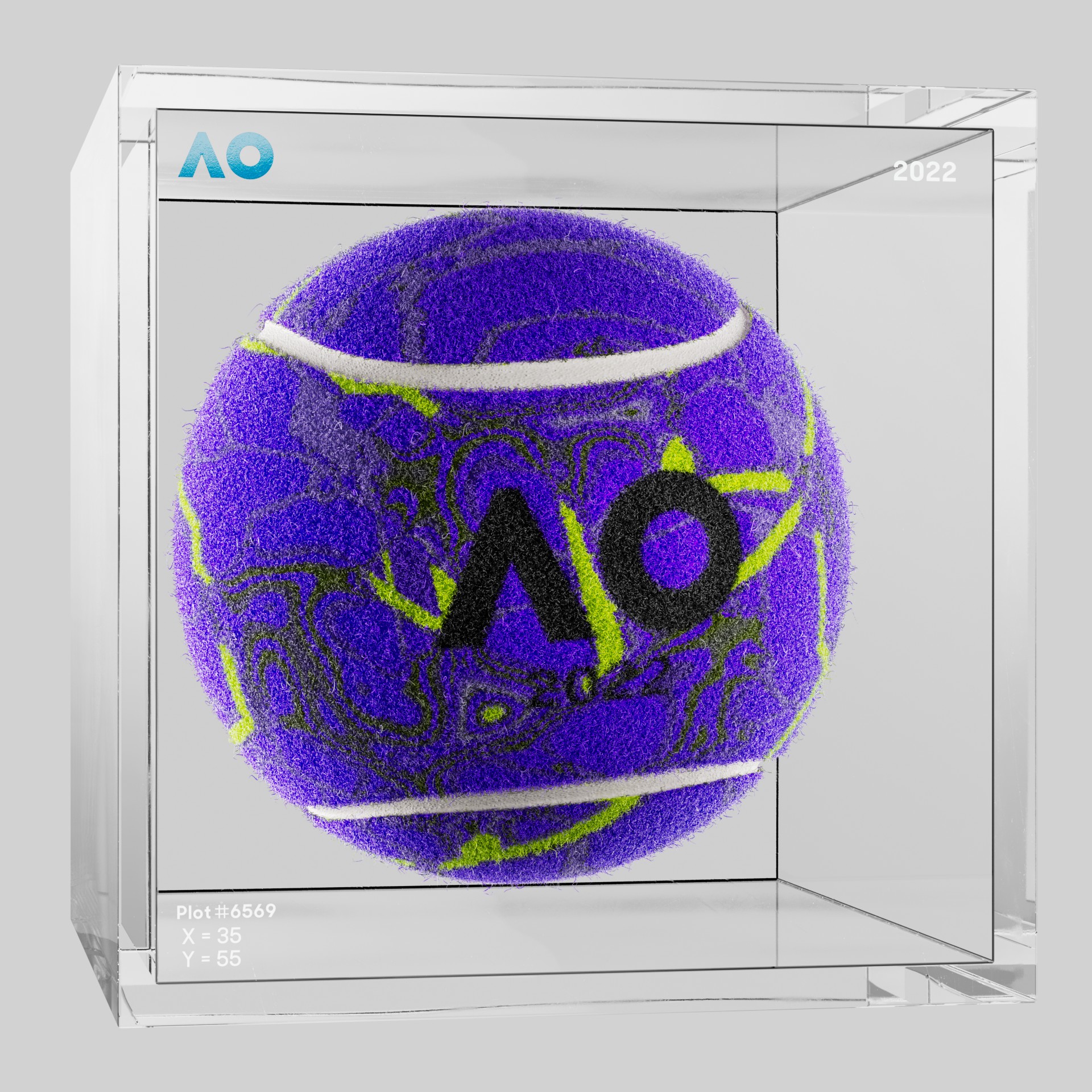 The Australian Open - The Australian Open Art Ball - AO Art Ball #1083 - NFT # 1083
