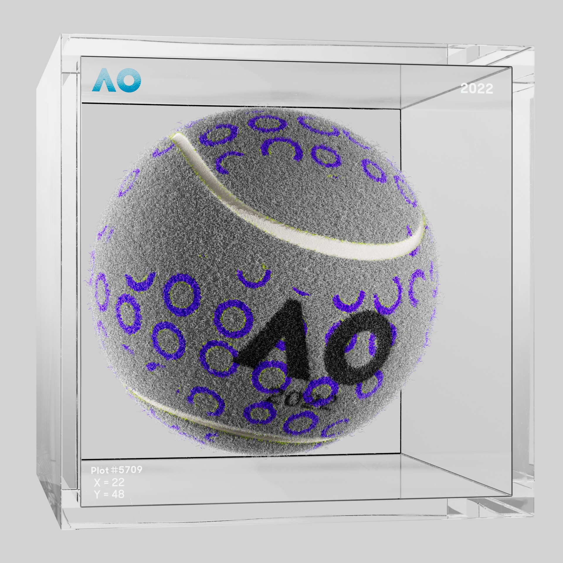 The Australian Open - The Australian Open Art Ball - AO Art Ball #1084 - NFT # 1084